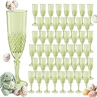 Vista 41 de Copas de champán de plástico, copas de champán a granel, copas de vino acrílicas reutilizables irrompibles para bodas, despedidas de soltero