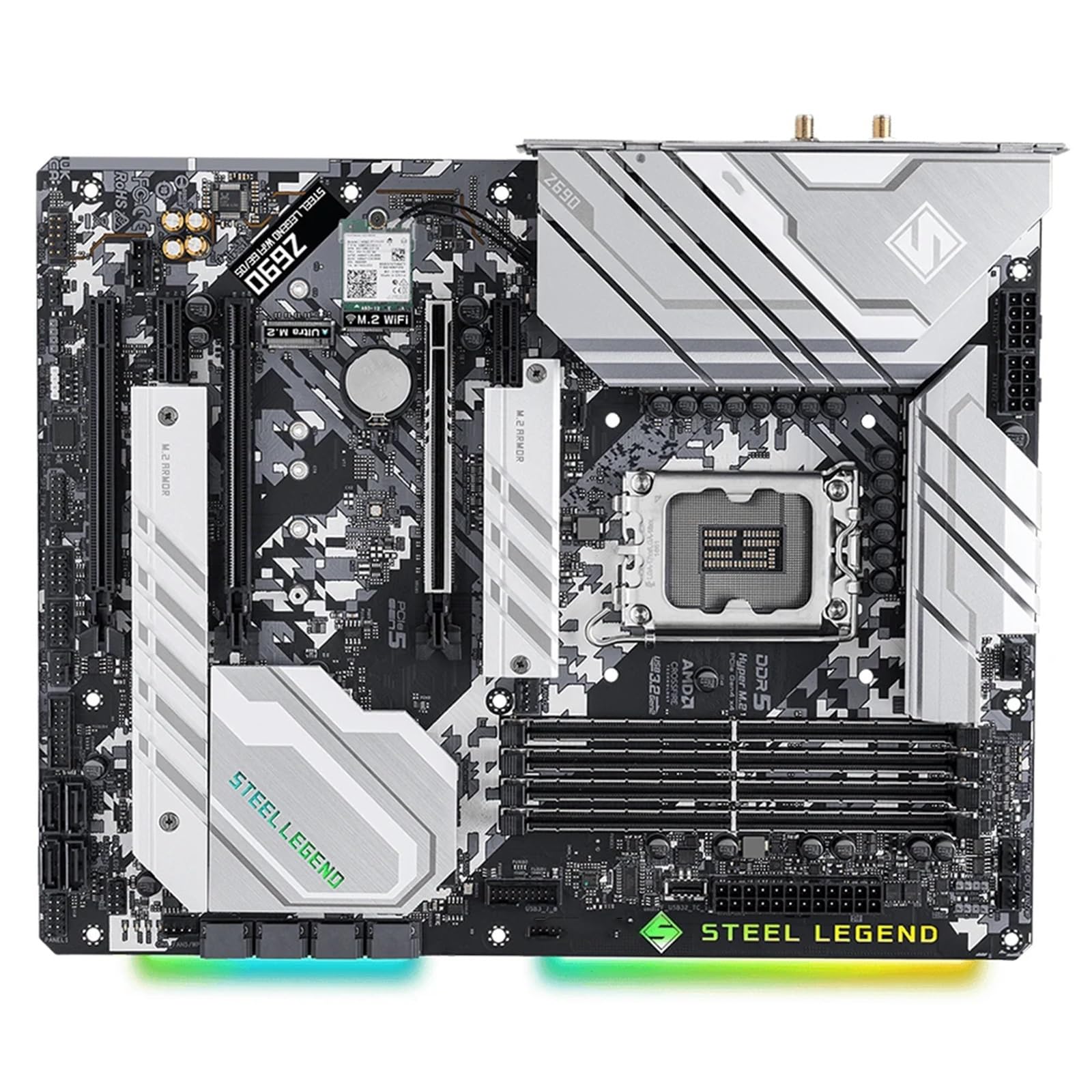 田*中様 Z690 Steel Legend WiFi 6E + i5 1260 Amazon.com: pc Motherboard Fit for ASROCK Z690 Steel Legend WiFi