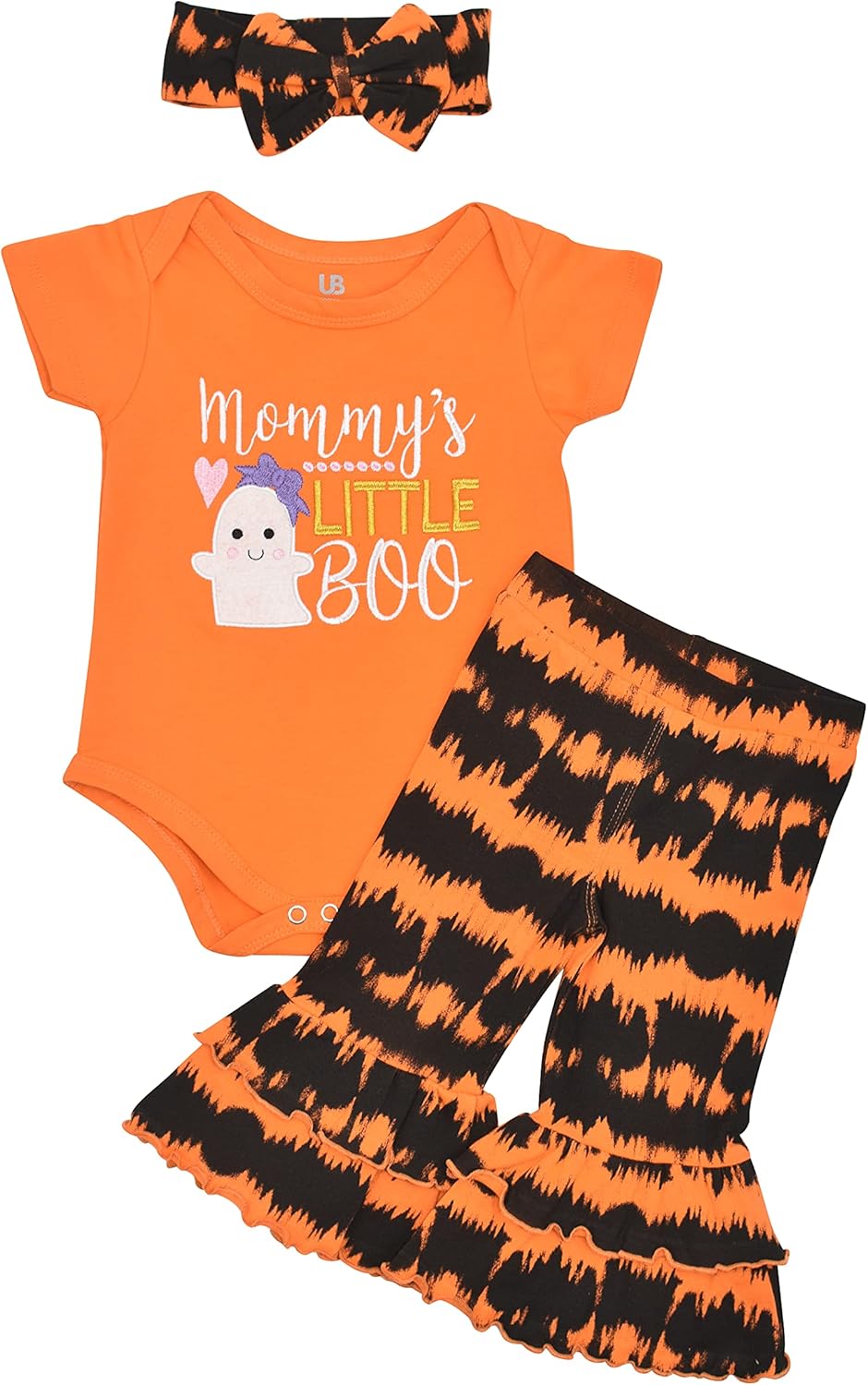 Unique Baby Girls Halloween Mommy’s Little Boo Set with Headband Unique Baby Girls Halloween Mommy’s Little Boo Set with Headband