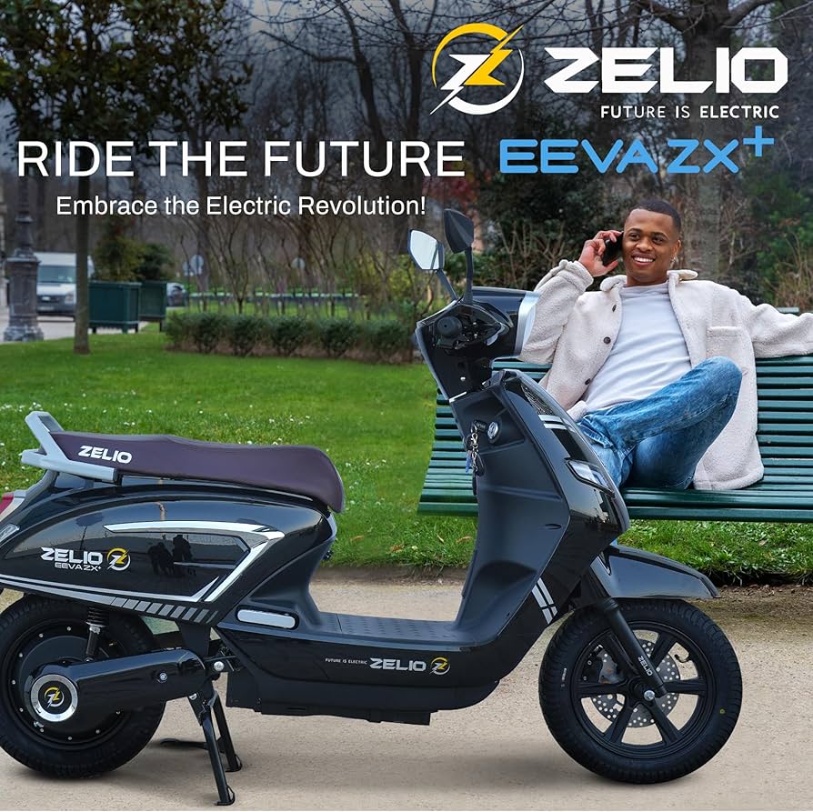 ZELIO EEVA ZX Electric Scooter | 60V/32AH Lead Acid Battery