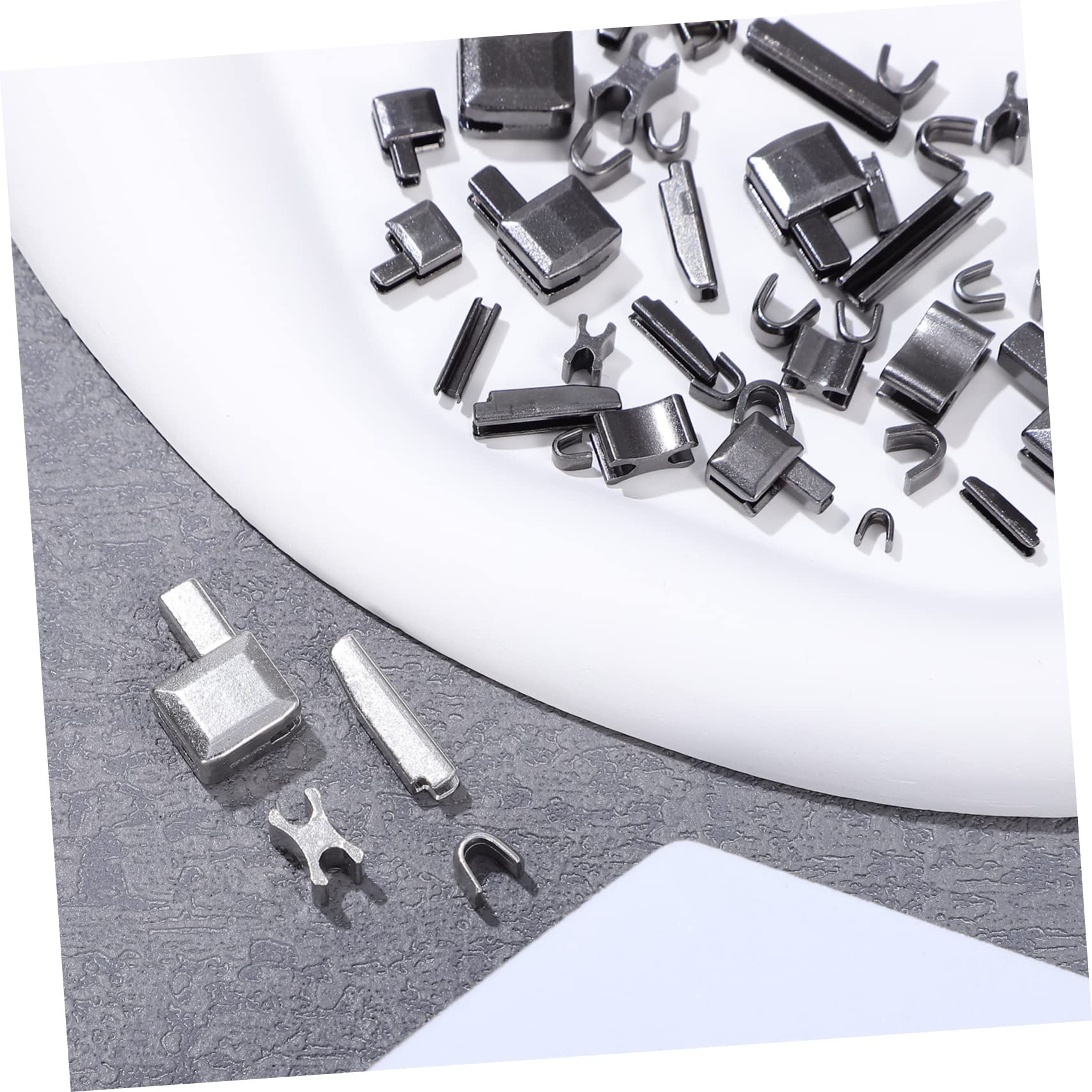 NUOBESTY Kit De Réparation De Fermetures À Glissière En Métal 20 Pièces Pour Manteaux Remplacement Facile Des Tirettes De Fermeture À Glissière