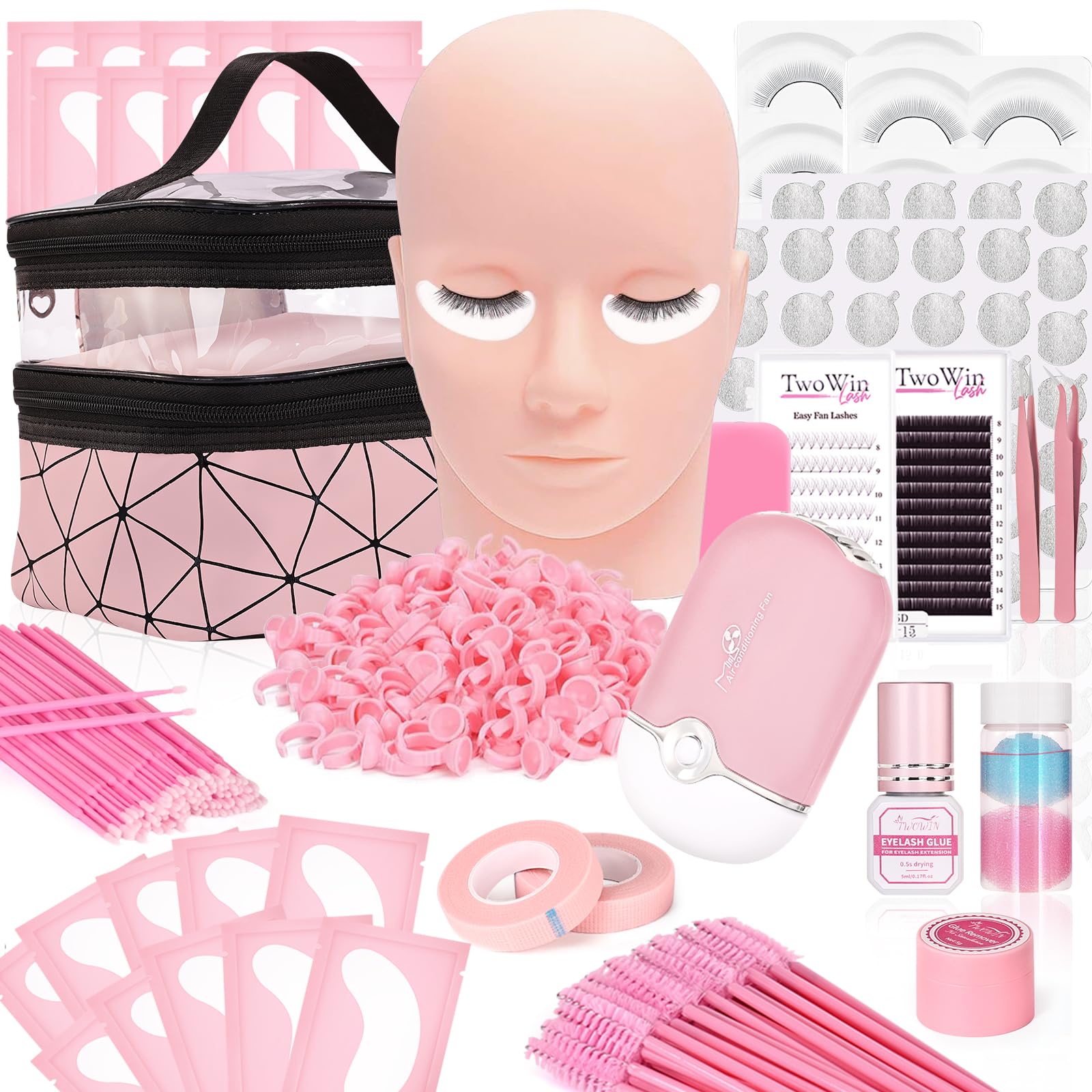 kit extension cils, TwoWin kit extension de cils complet debutant