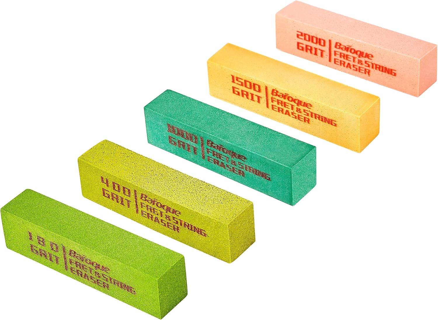 Guitar Fret Erasers, Fret Polishing Abrasive Rubber Blocks