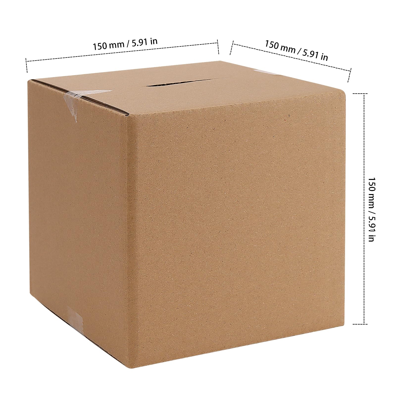 30 Cajas de Cartón Pequeñas de 150 x 150 x 150 mm para Envíos, Cajas de Cartón Pequeñas para Mudanza, Embalaje, Transporte, Envío, Regalos