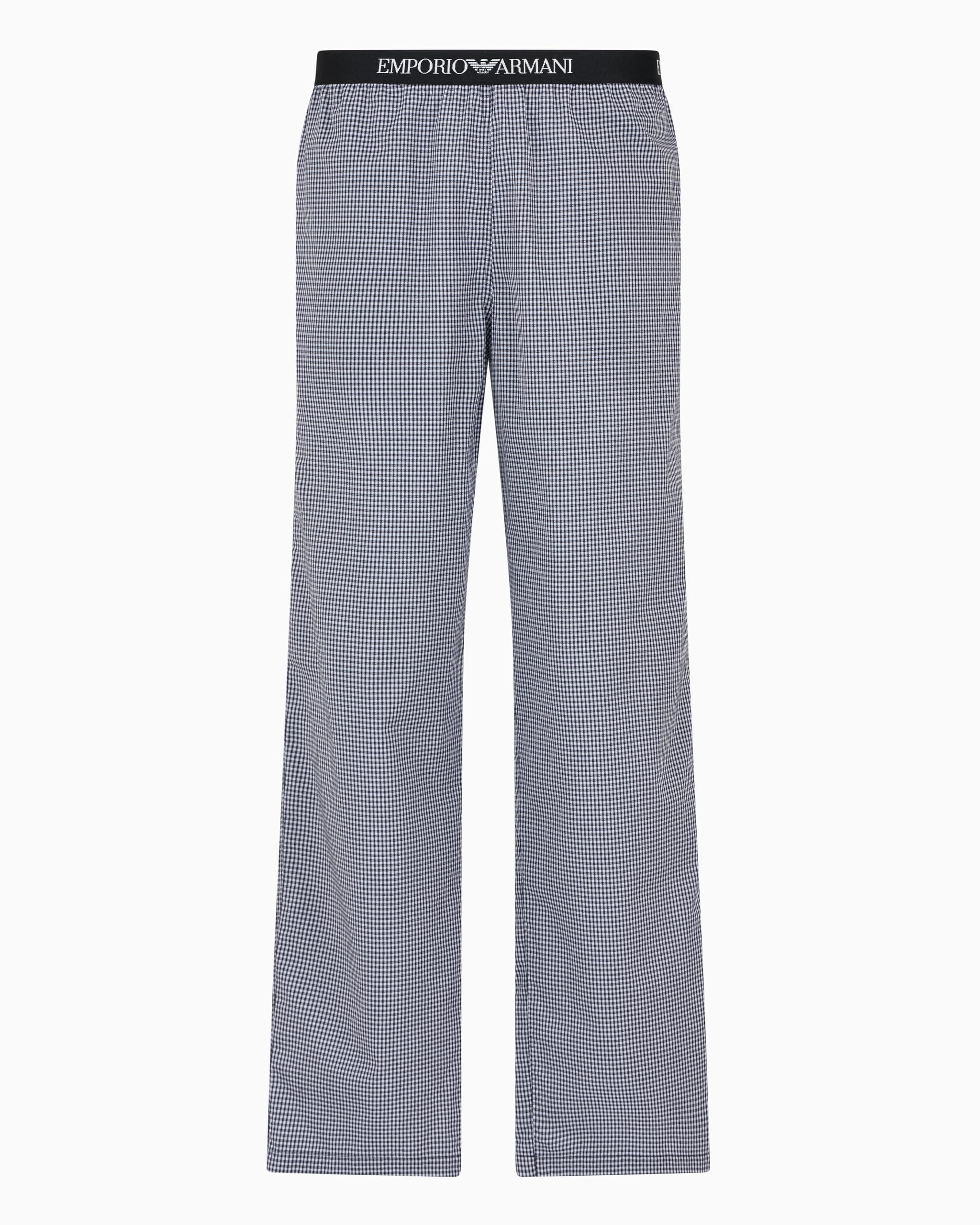 Emporio Armani Herren Black Fancy -Schlafanzughose, 41-44.5