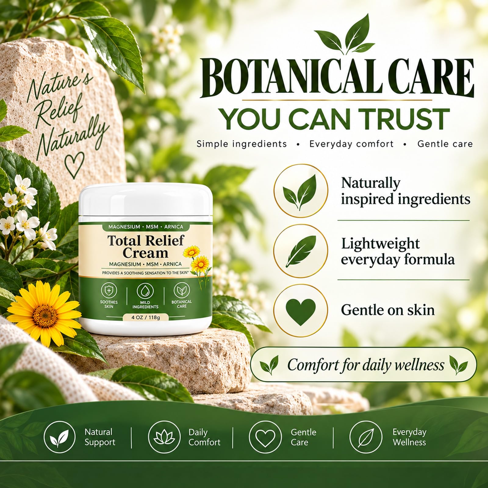 Total Relief Magnesium Cream, with Magnesium, Arnica — Amazon image 7