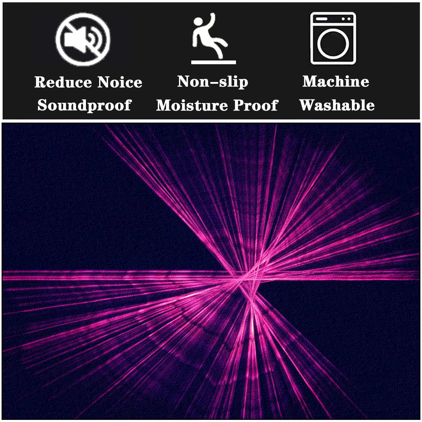 Bęben elektryczny, dywan, mata dźwiękoszczelna, 120 x 100 cm, akcesoria bębnowe, amortyzacja, koc bębnowy, antypoślizgowy, do elektronicznego bębna jazzowego, bębna basowego, werbla i innych mat