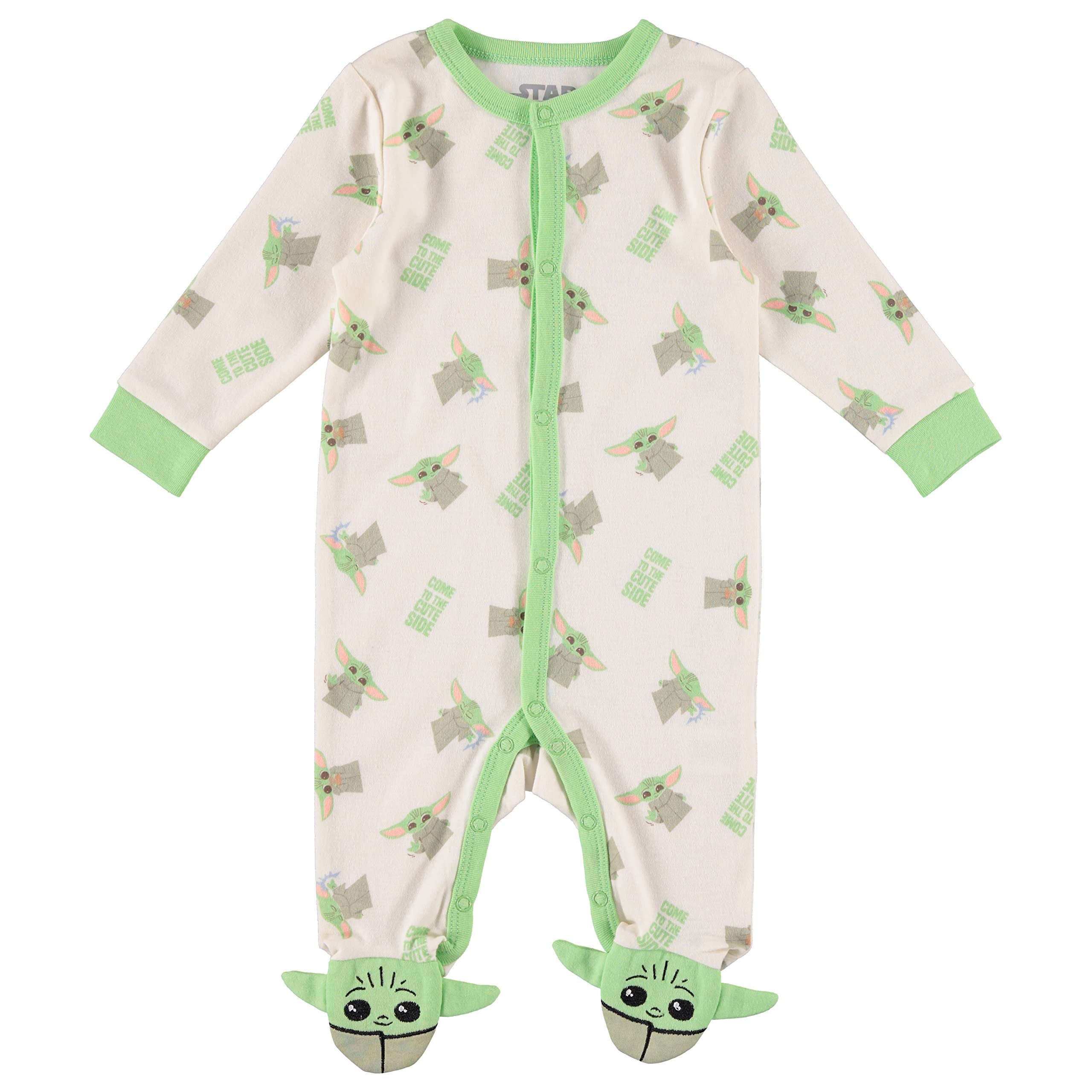 The Mandalorian Baby Boys Footie Pajamas Romper Featuring Baby