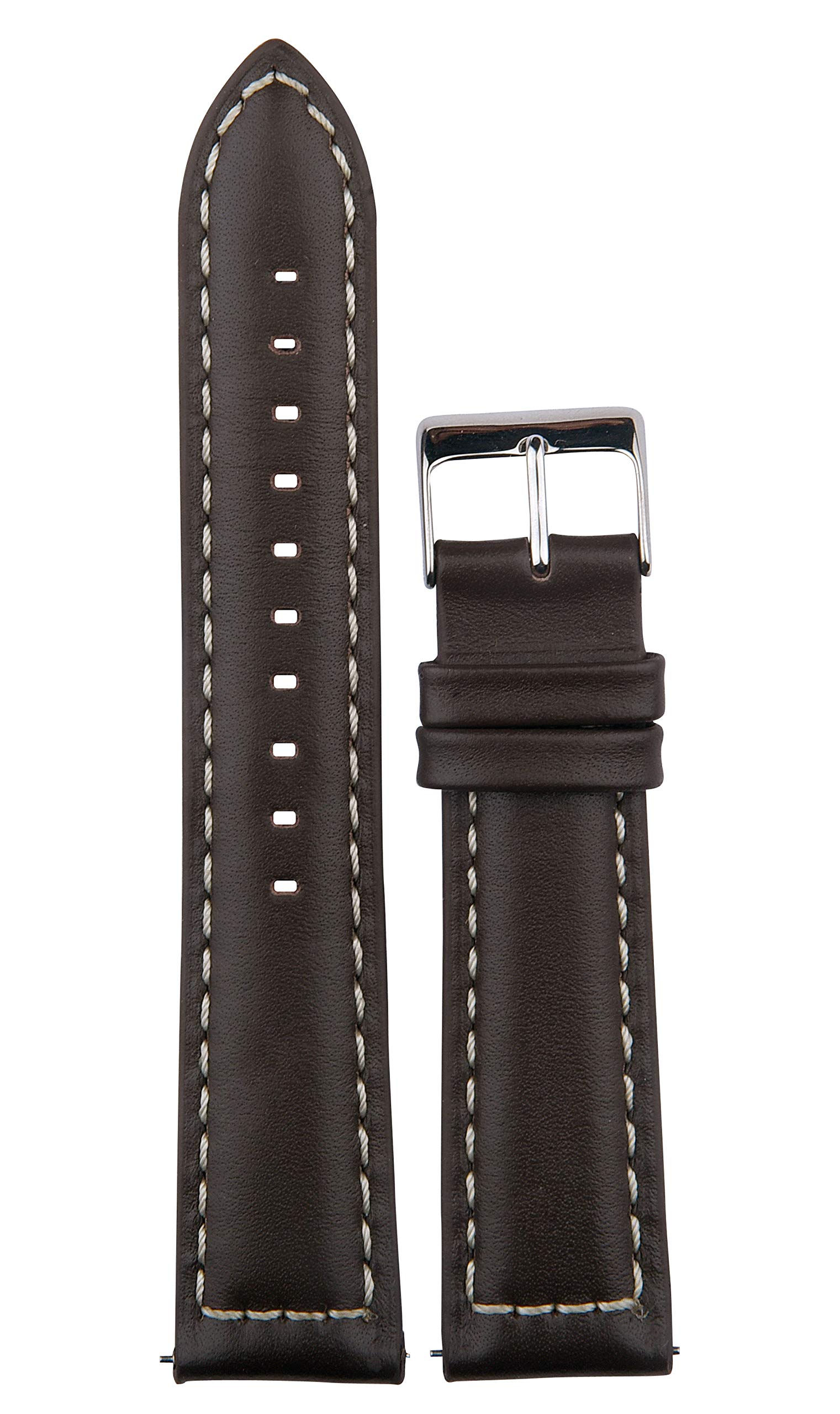 EXOR 20MM LEATHER WTACH STRAP NILE G BROWN Colour With CUT EDGE finish of Genuine watch Leather strap/band (B08MV7MP8Y) Amazon Price History, Amazon Price Tracker