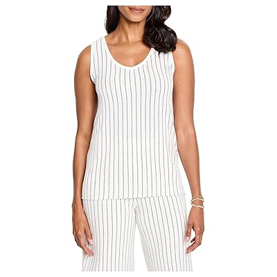 NIC+ZOE Destination Stripe Knit Tank Top Women