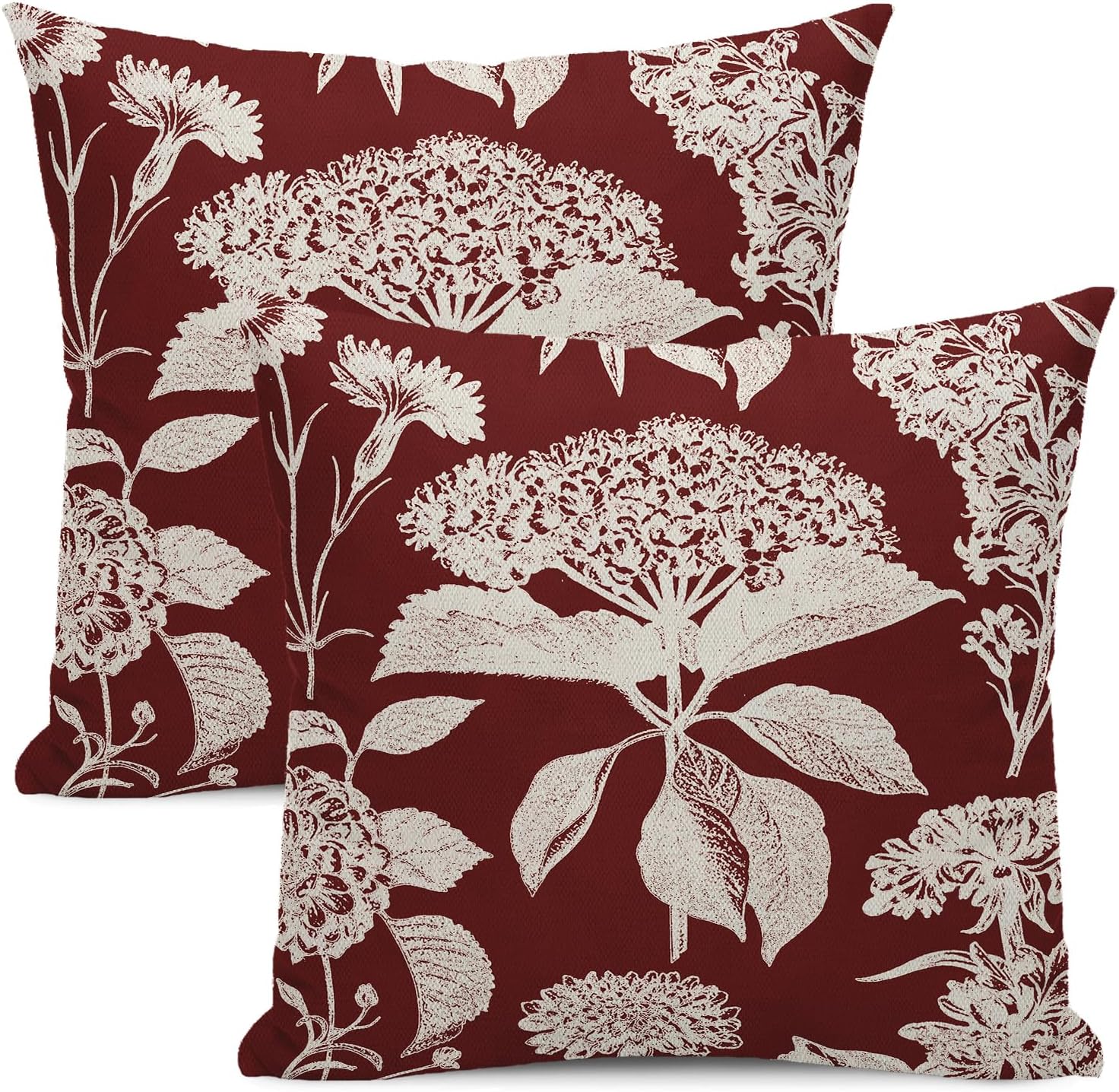 Red Beige Floral