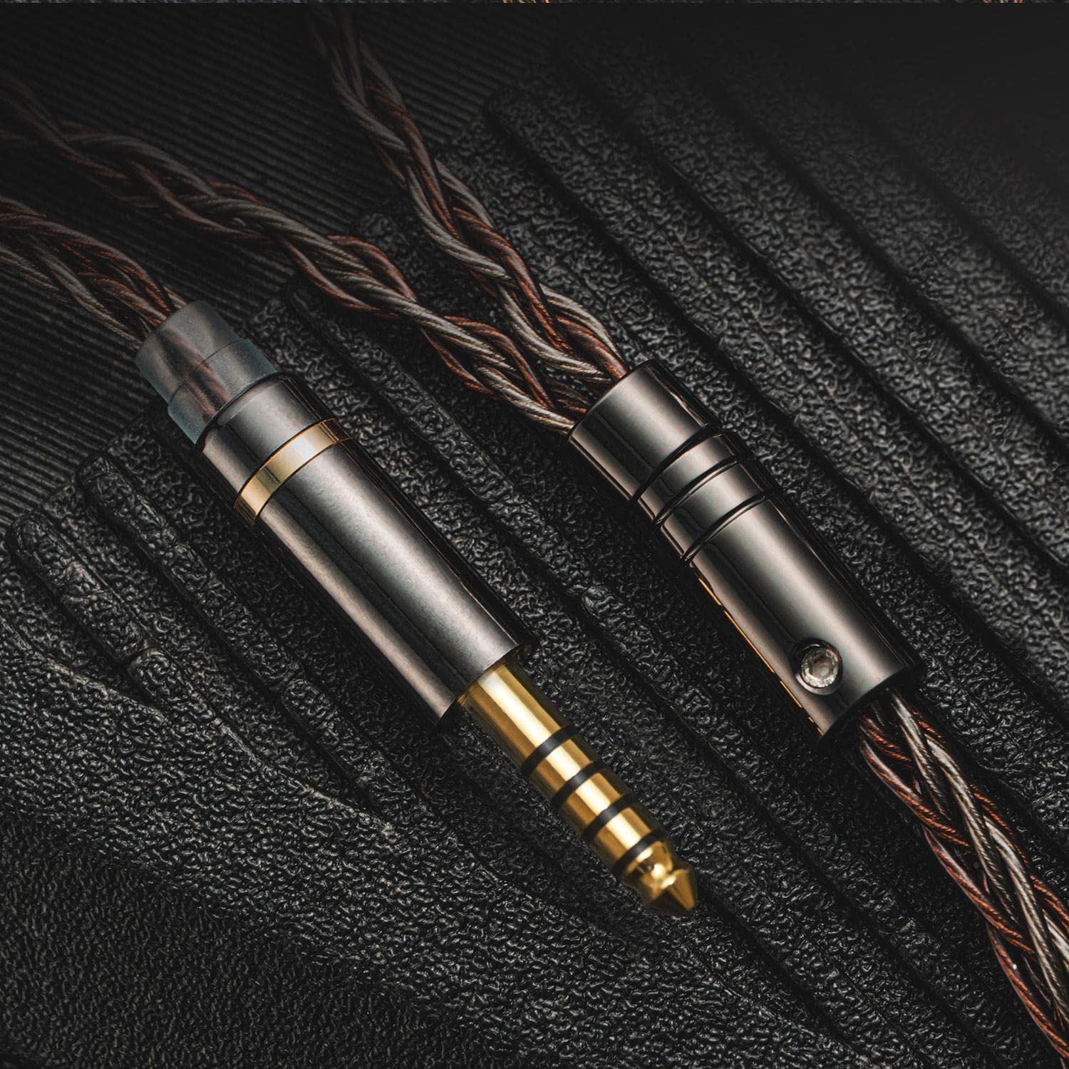 Hidizs MS5-4.4-RC, cavo audio di ricambio per cuffie, cavo staccabile da 4,4 mm, cavo bilanciato per cuffie, cavo IEM a 2 pin da 0,78 mm per cuffie, lettori MP3, telefoni, altoparlanti, tablet, PC