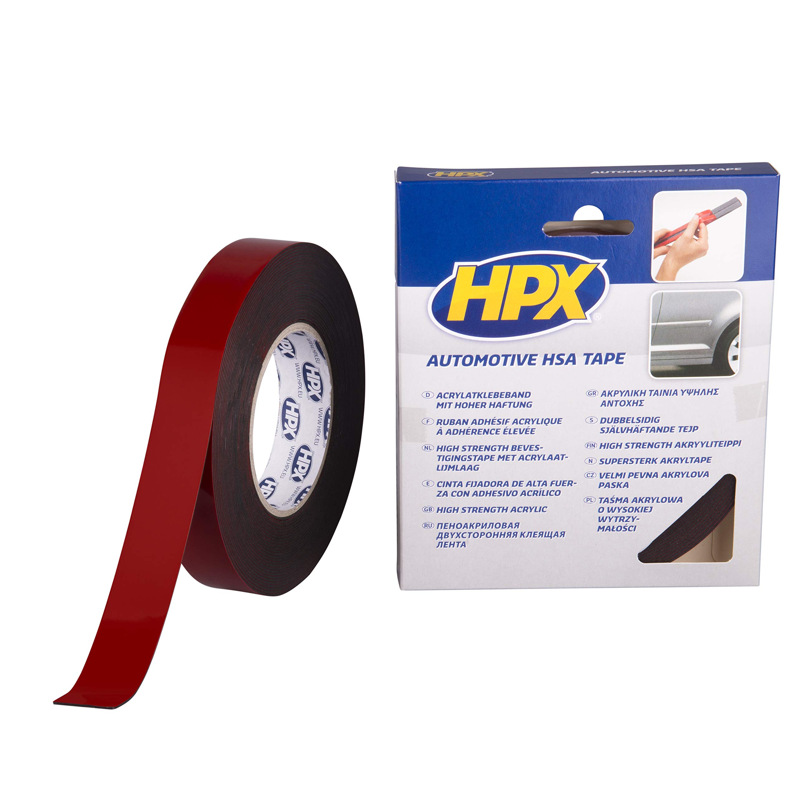 Ruban HSA Double face anthracite 25mm x 10M pour fixations durables