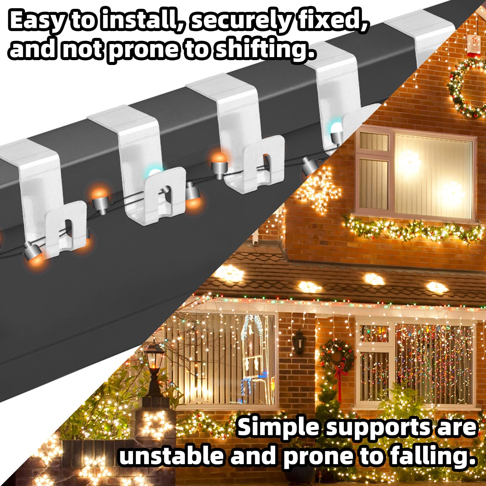 Fukaisu 100pcs Christmas Light String Hangers - Image 3