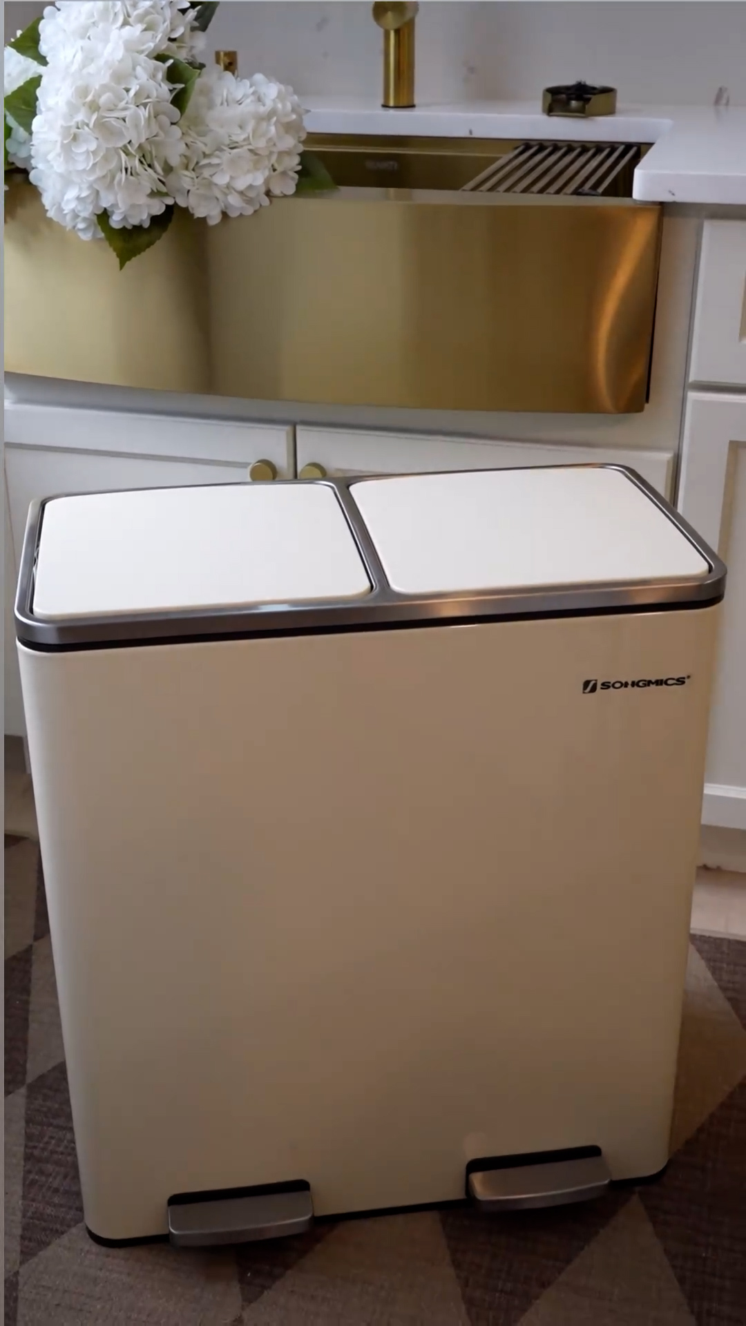 Amazon.com: SONGMICS Trash Can, 2 x 8 Gallon (2 x 30 L) Garbage