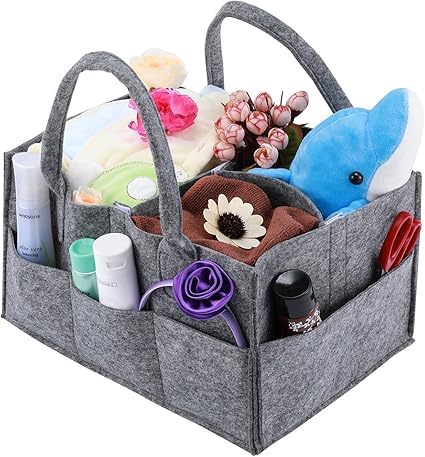 Amazon Magicfly おむつストッカー オムツ収納ケース 多機能 ベビー用品収納ボックス 折りたたみ 出産祝い おもちゃ 小物入れ グレー おむつストッカー ベビー マタニティ 通販