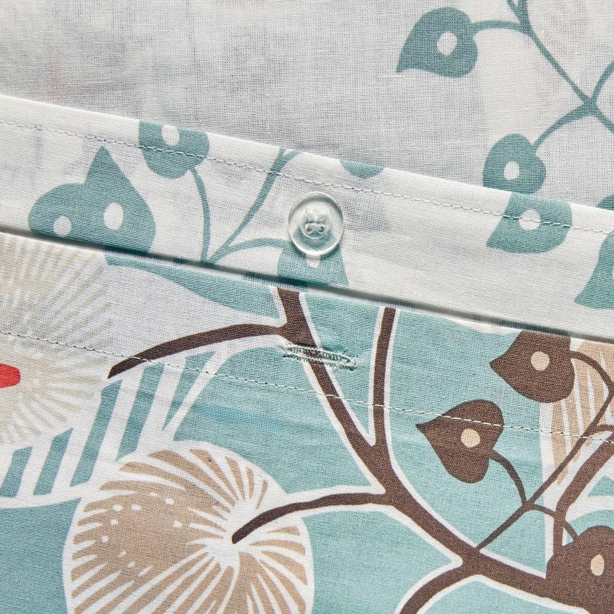 Atmosphera - Parure de lit imprimée Vegetal Marin 260x240cm en Coton