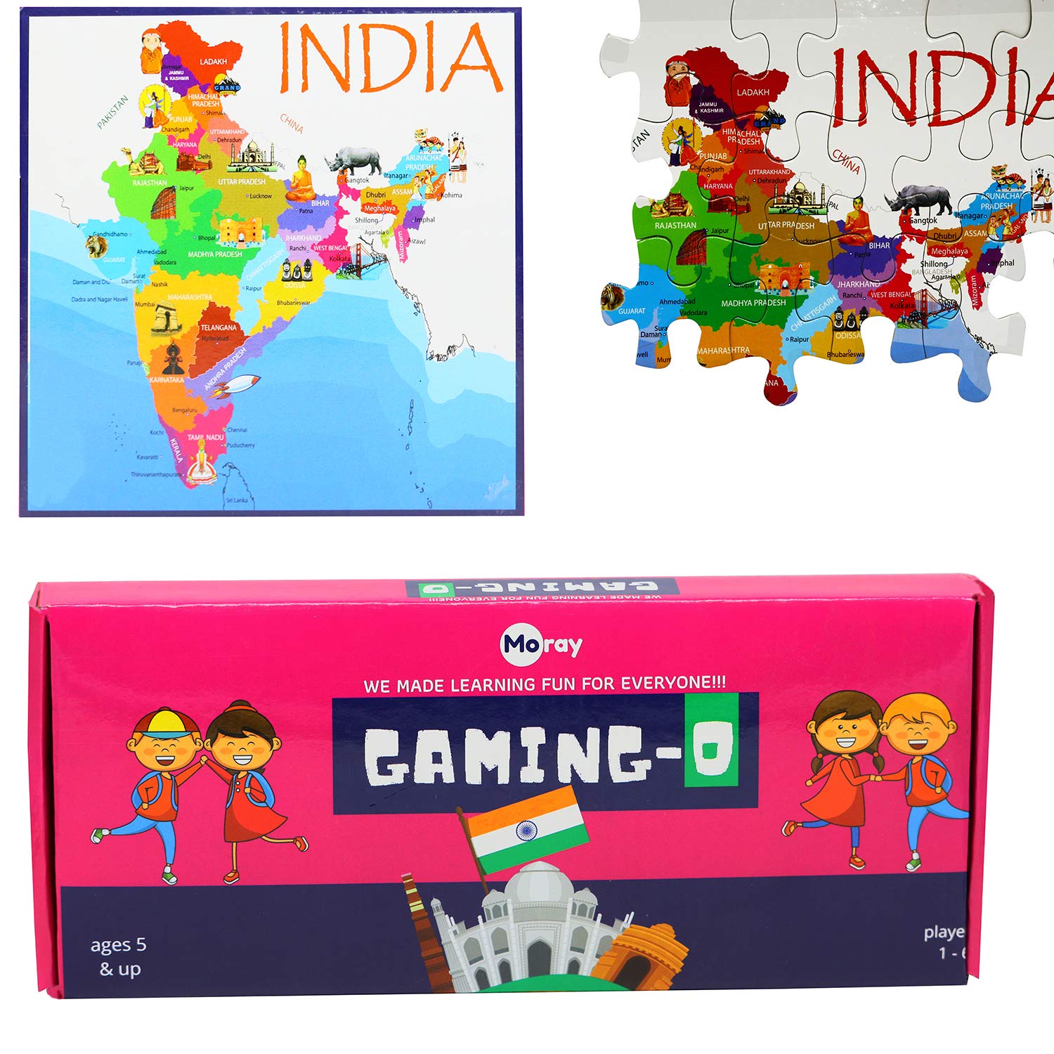 Buy Moray States of India Puzzle Educational Game and Learning Aid Puzzles for Kids Age 5