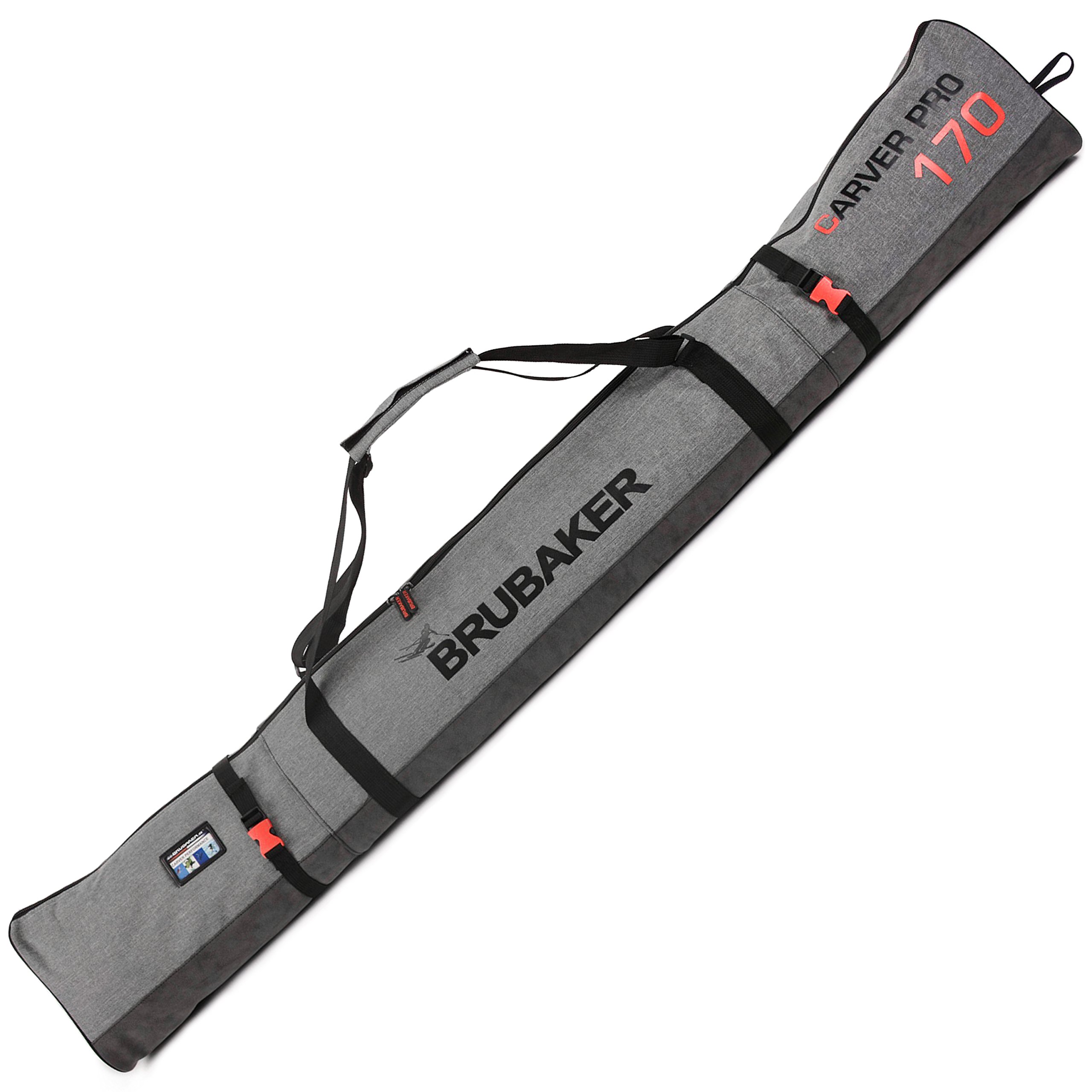 BRUBAKER Ski Bag for 1 Pair of Ski and Poles - (170 cm) 66 7/8