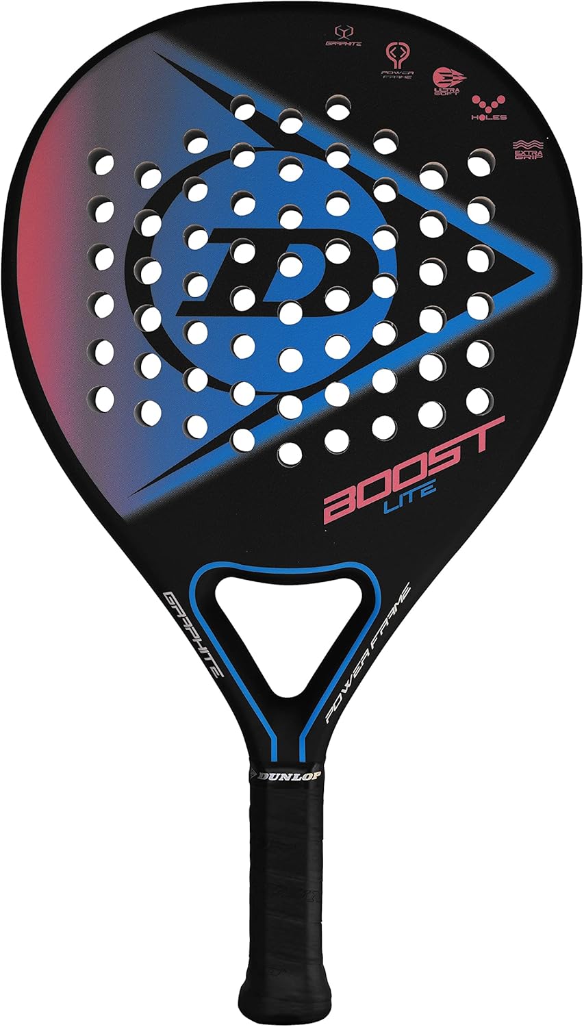 Dunlop, Boost Lite, Raqueta De Pádel, Negro / Rosa / Azul, U, Unisex-Adulto