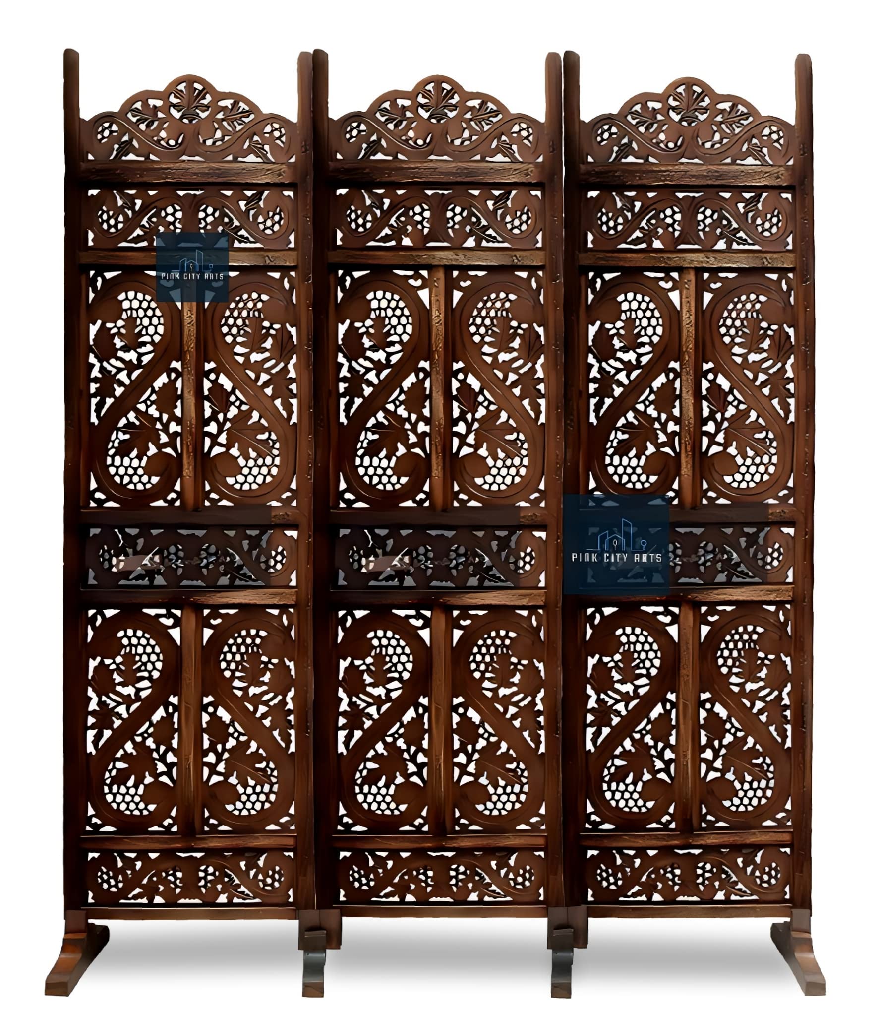 Buy TRADITIONAL CRAFT Wooden Room Partition with Stands/Wall Divider