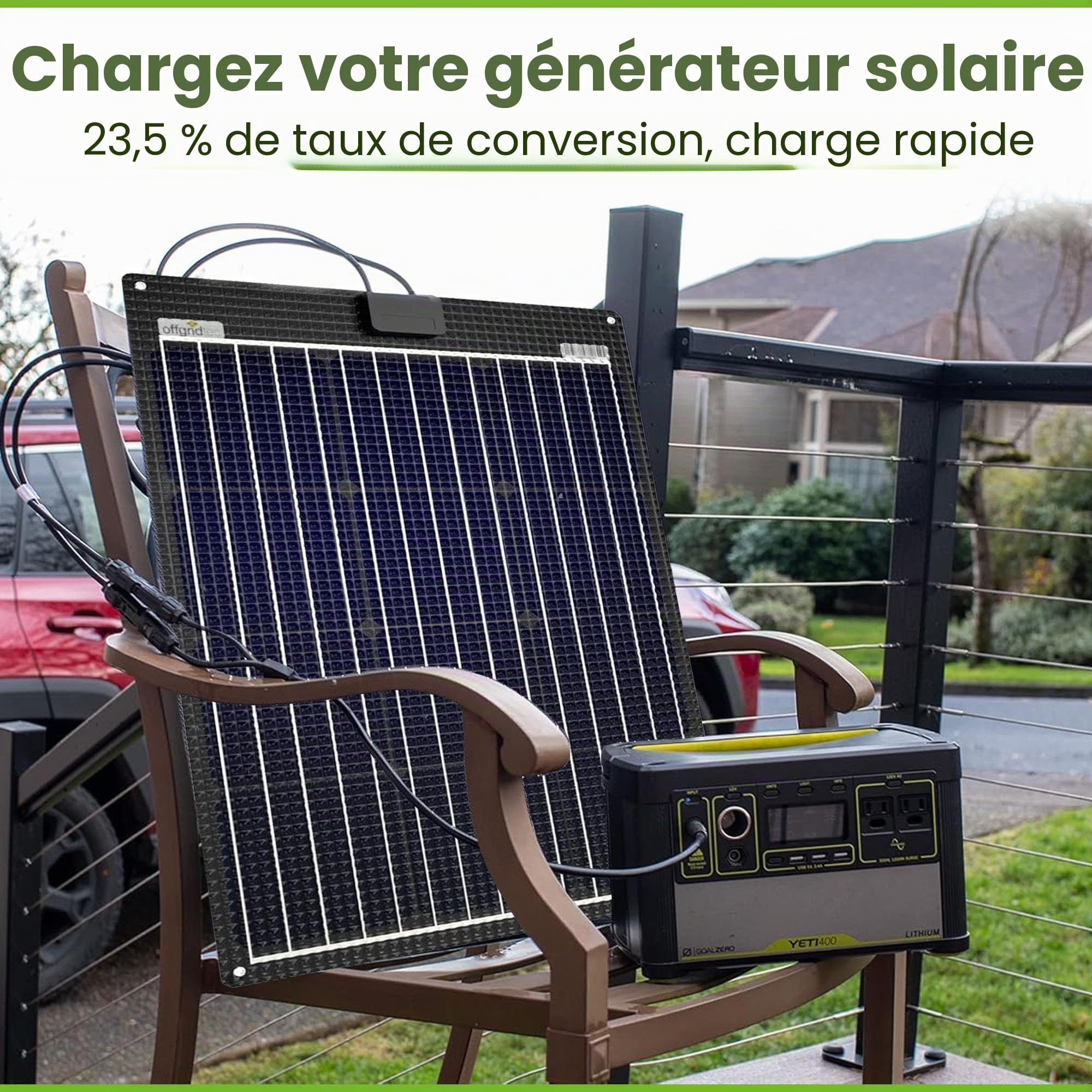 Offgridtec ETFE-AL Panneau solaire semi-flexible 18 V 120 W V2