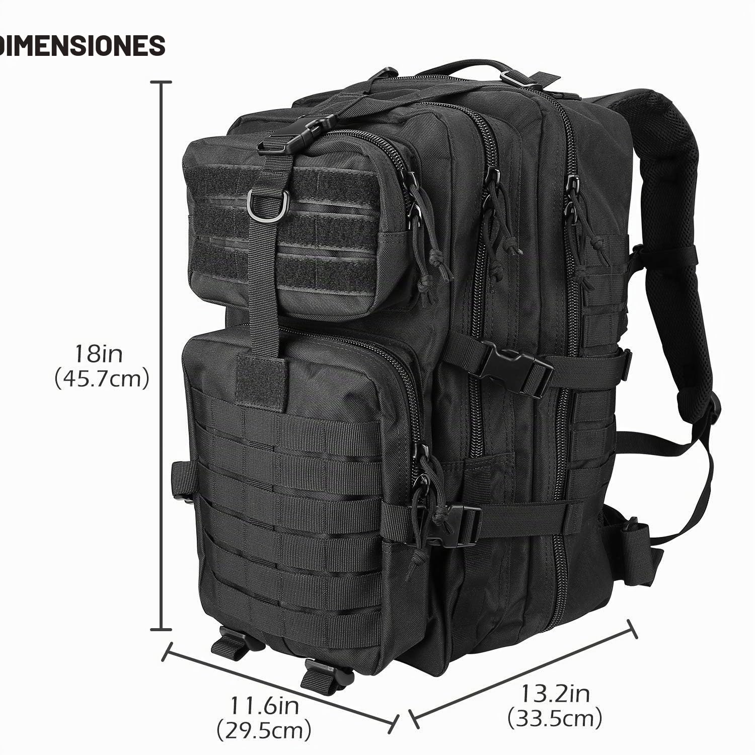 ProCase Mochila Táctica Militar 48L/42L/35L, Paquete de Asalto MOLLE de Gran Capacidad para Utilidad Militar, Bolsa de Emergencia de 3 Días para Caza Senderismo Acampada y Actividad al Aire Libre