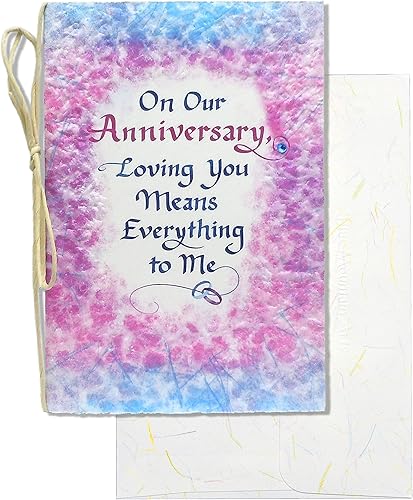 Blue Mountain Arts Tarjeta de aniversario hermosa tarjeta para compartir con tu cónyuge pareja o pareja significativa en nuestro aniversario amarte