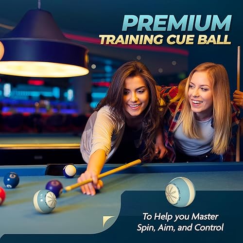 Miniatura 7 de Bolas de taco para mesa de billar - Entrenador de bolas de taco con peso duradero, resistente a los arañazos, enfocado en el entrenamiento y fácil