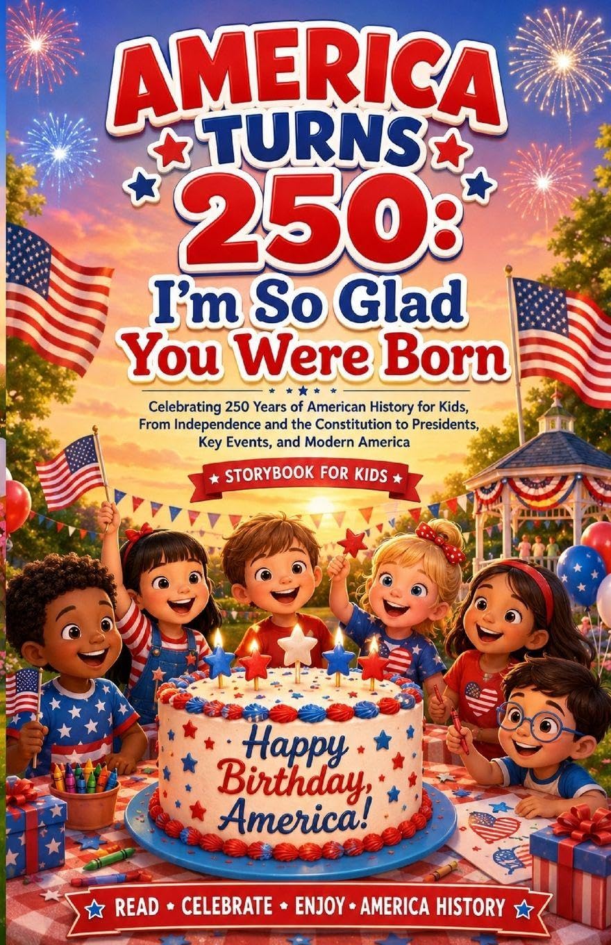America Turns 250: I’m So Glad You Were Born: Celebrating 250 Years of American History for Kids, From Independence and the Constitution to Presidents, Key Events, and Modern America