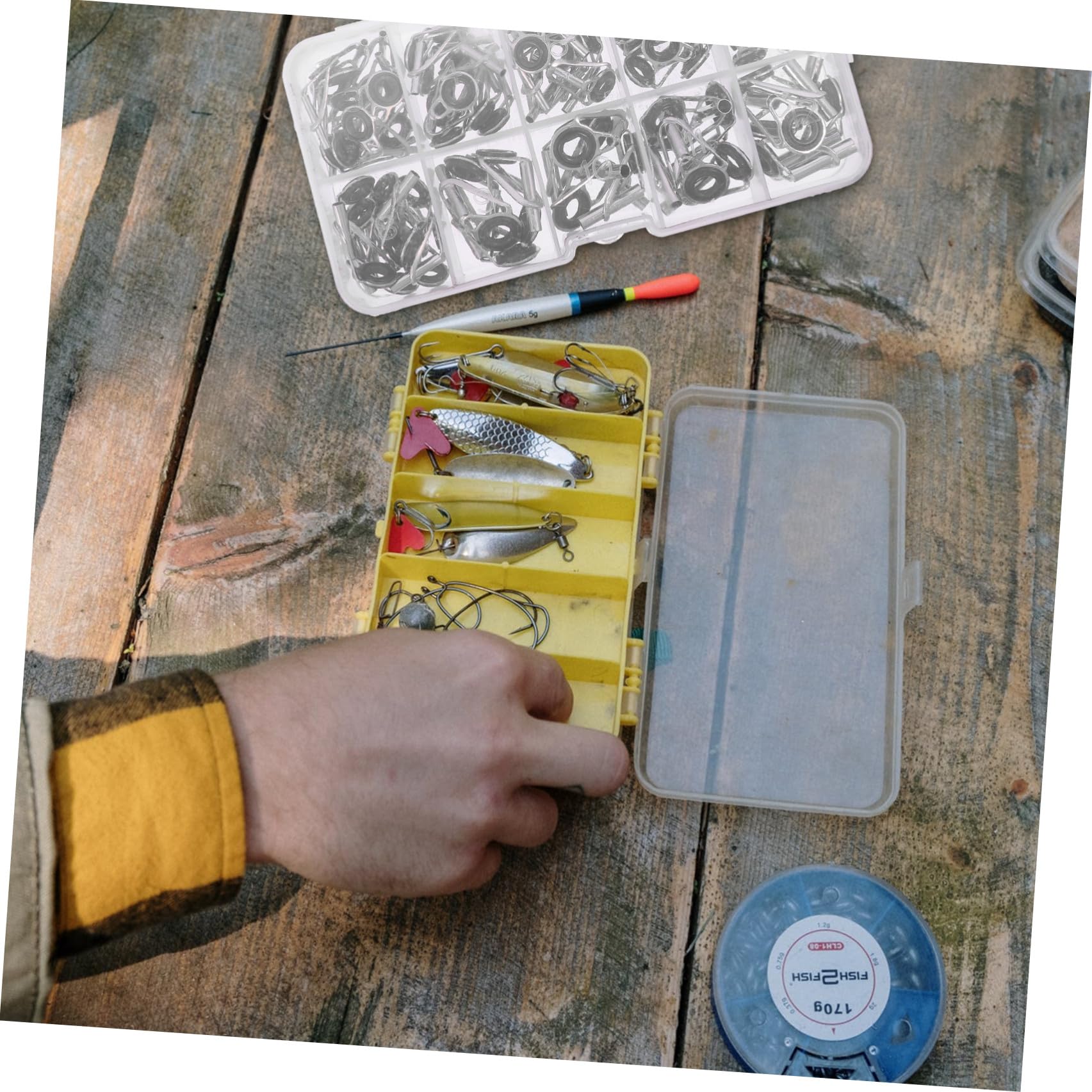 SUPVOX 160 Pezzi Canna da Pesca in Mare Asta Leggermente Anello di Guida Kit di Riparazione Canna da Pesca Guide per Canna da Pesca Asta di Guida di Ricambio Occhiello Kit di Riparazione
