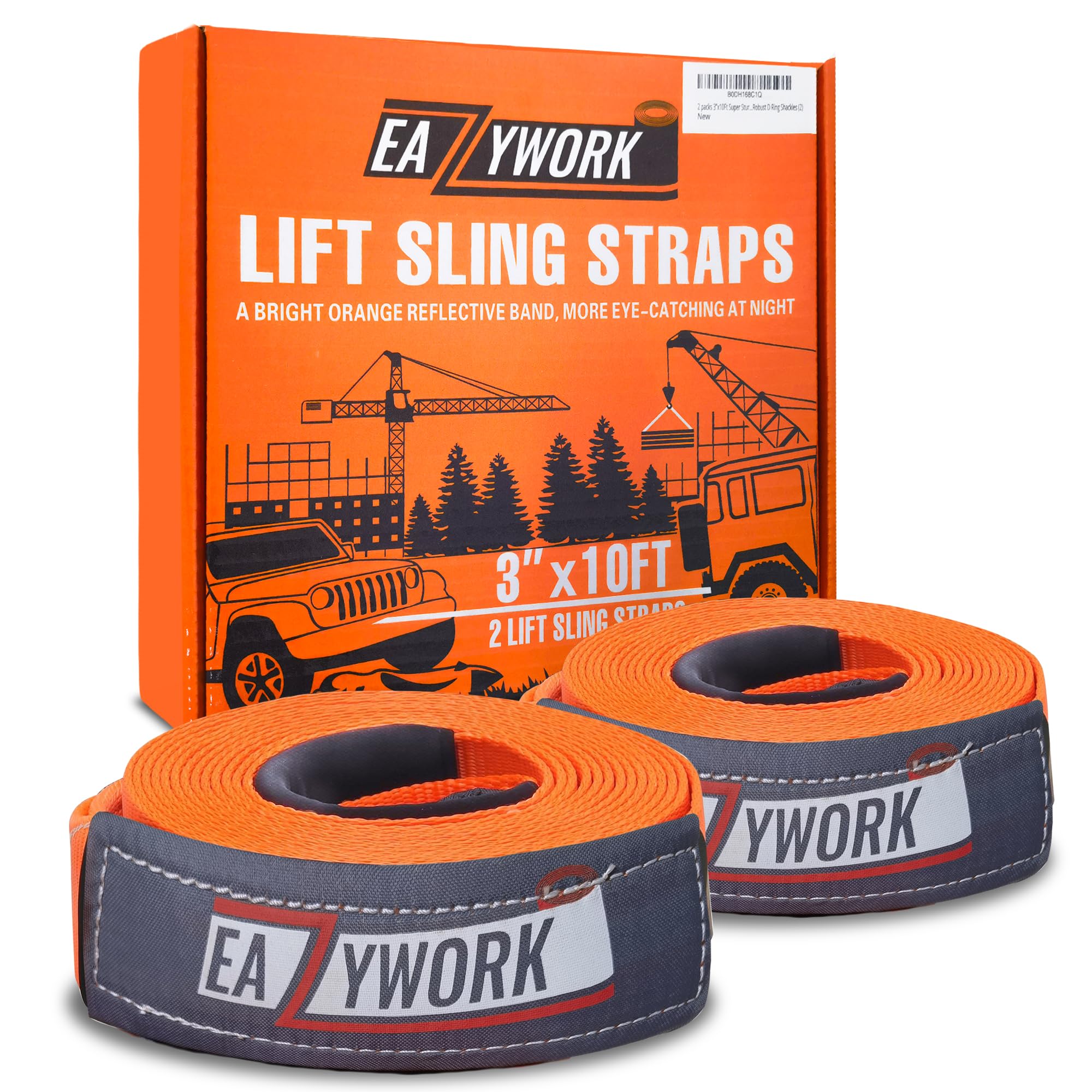 Heavy Duty Lift Straps - 25,000 Lb Capacity -1 Heavy Duty Lift Straps - 25,000 Lb Capacity -1