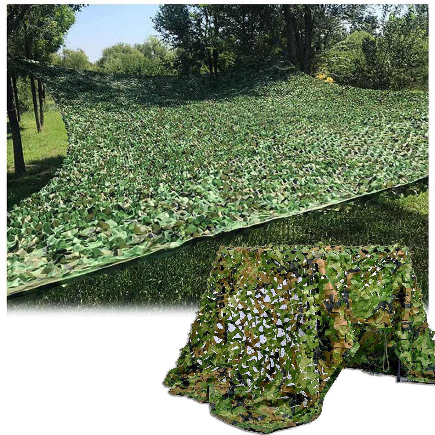 Oudini 3*4M(9.8*13.1Ft) Camo Netting Military Camouflage Net For Camping Military Hunting Shooting Hide Garden/3 * 4M(9.8 * 13.1Ft)