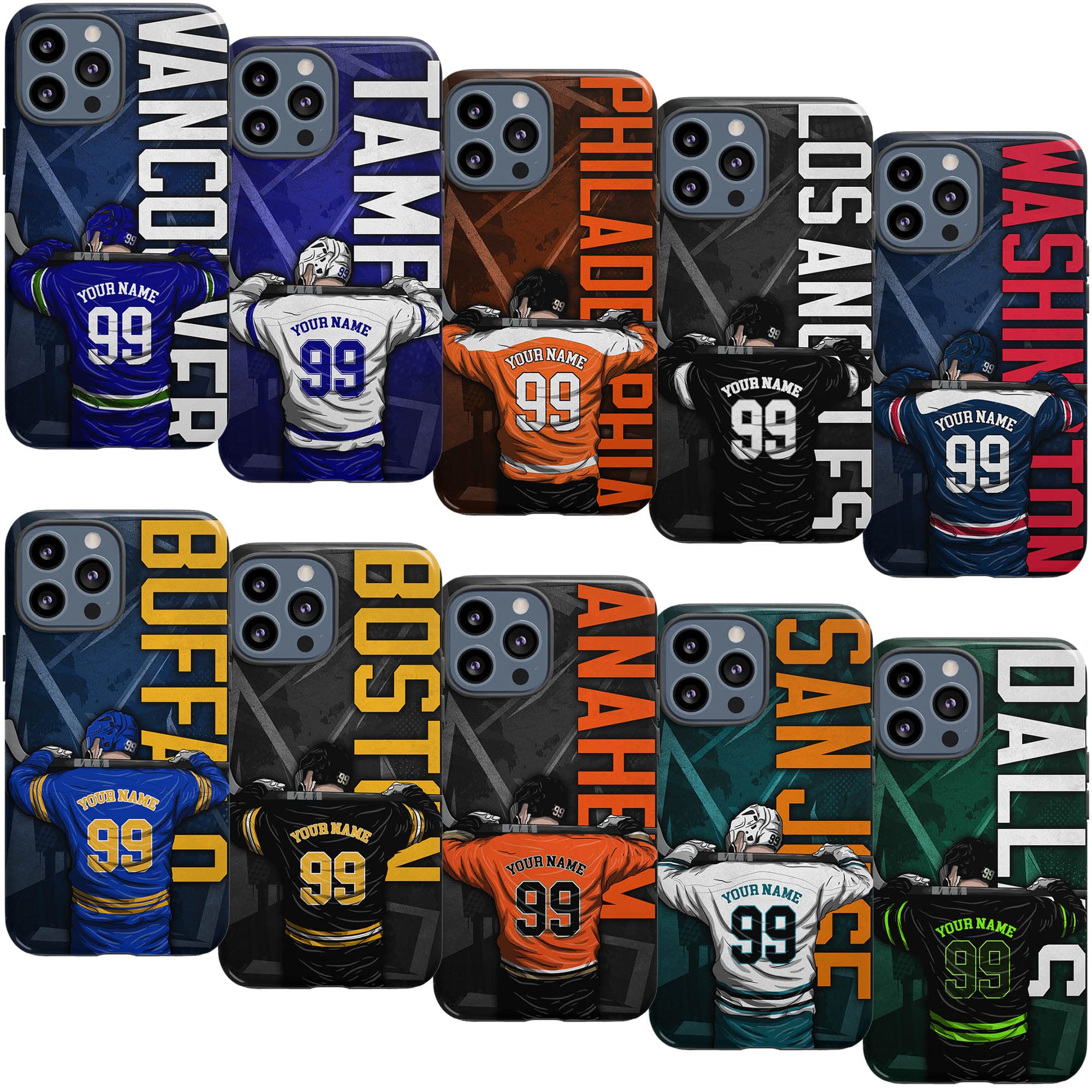 Amazon.com: Personalized Ice Hockey Phone Case Custom Name and Number  Hockey Player Team Protective Cover Customized Compatible with Clear Case  Tough Case iPhone 15 14 12 13 11 X XR XS Plus