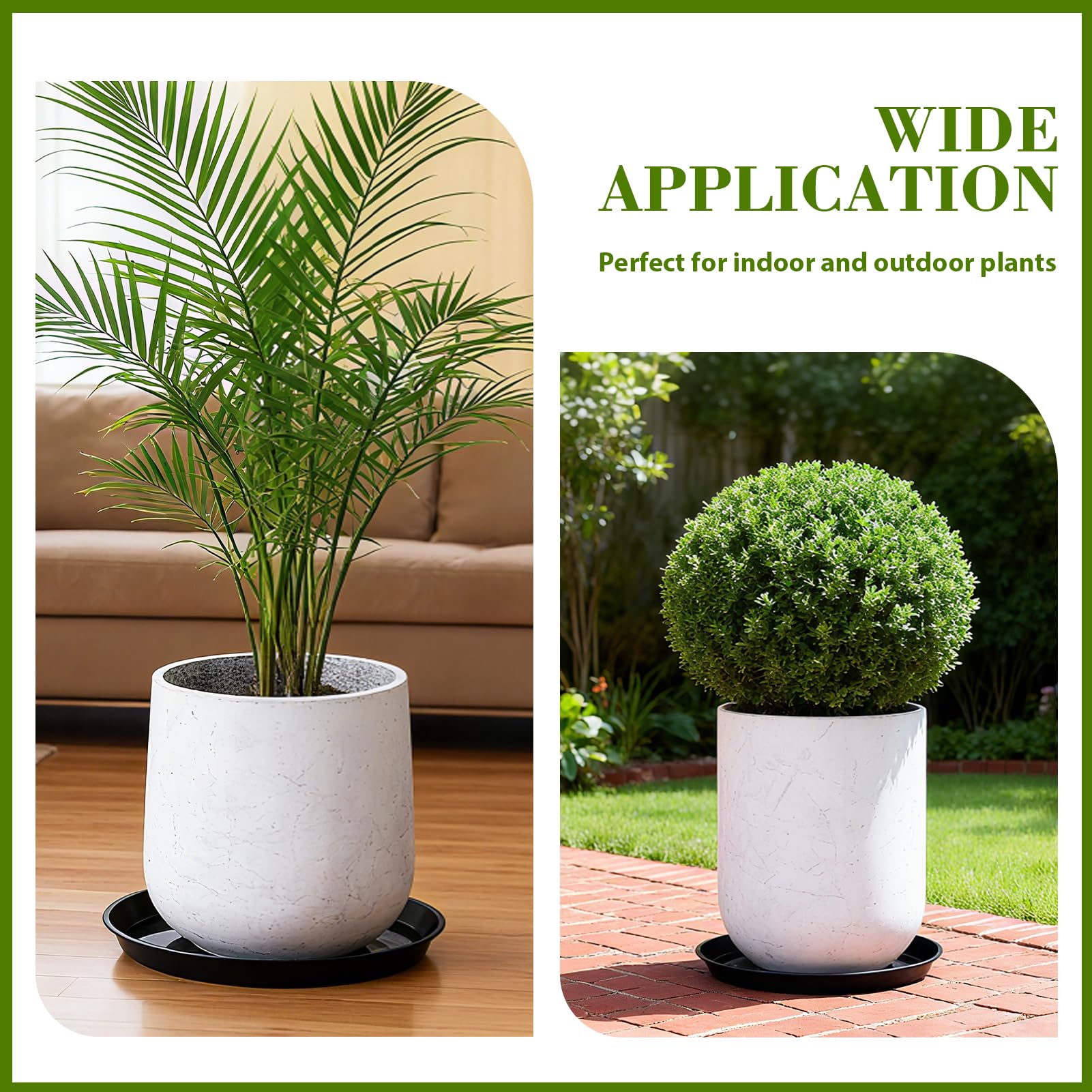 Plant Saucers - Protect Your Floors & Pots -5 Plant Saucers - Protect Your Floors & Pots -5