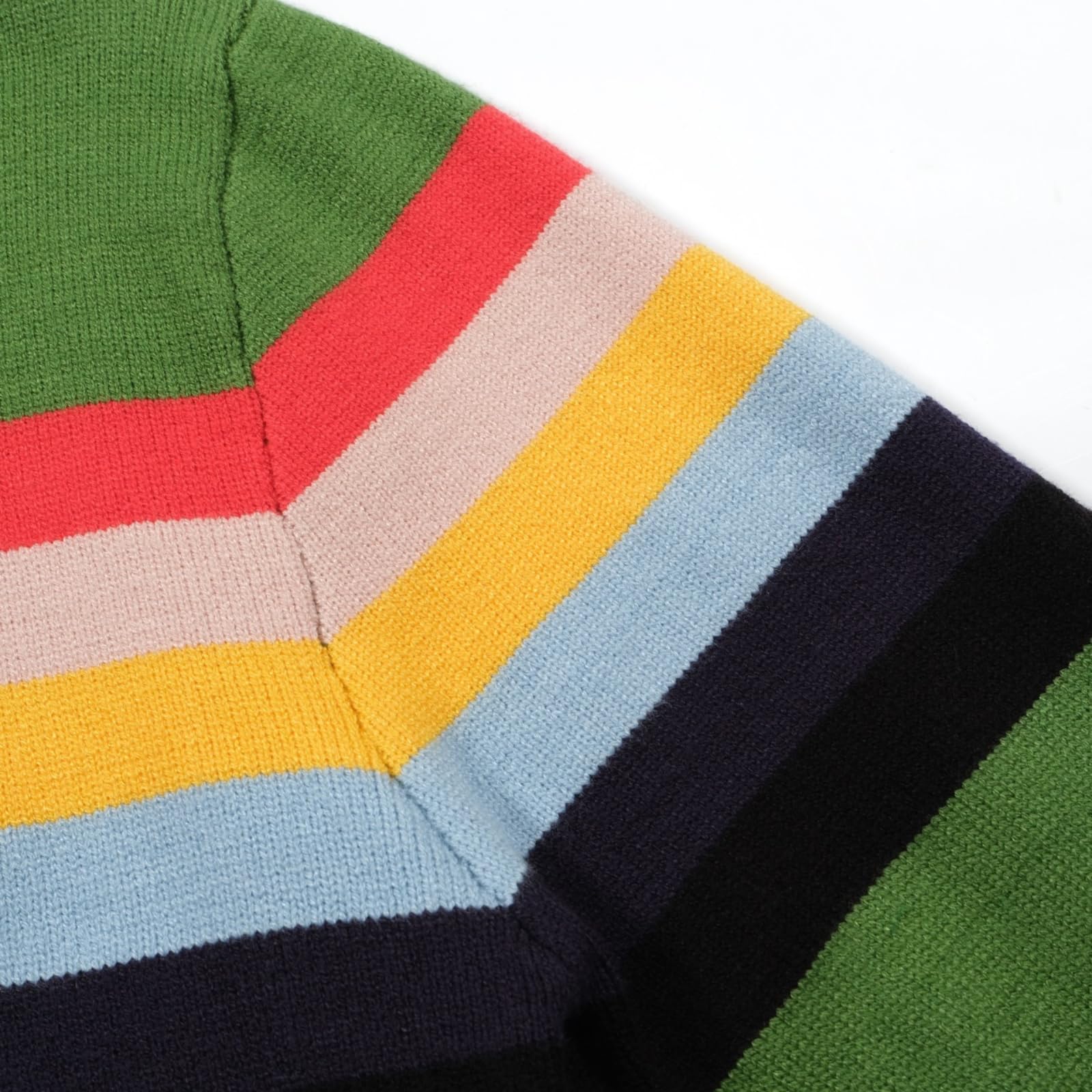 OXKnit Maglietta da uomo a maniche lunghe, lavorata a maglia, retrò, con scollo rotondo, casual, con stella