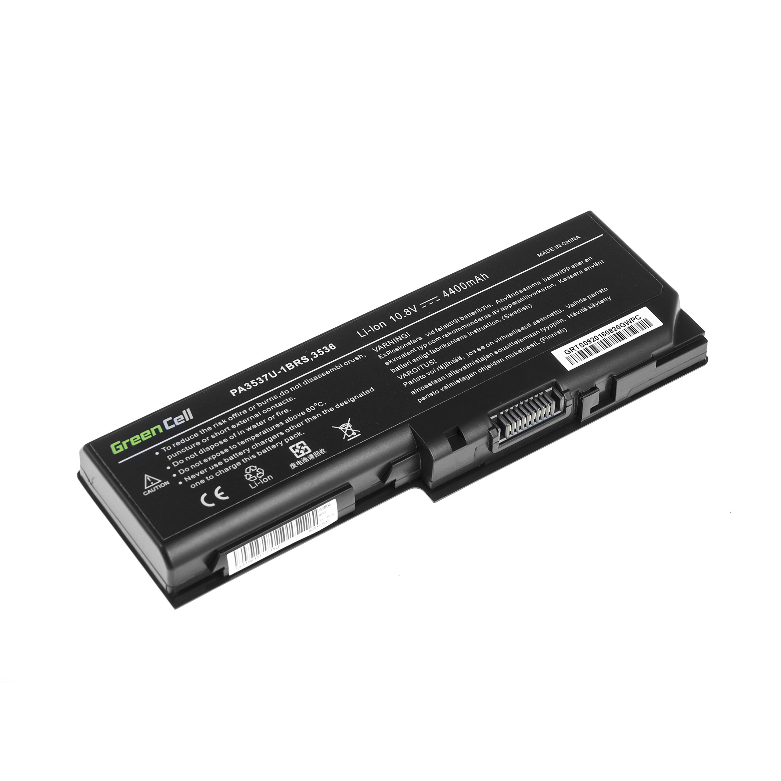 Green Cell Batterie Toshiba PA3536U-1BRS PA3536U-1BAS PA3537U-1BRS PABAS100 pour Toshiba Satellite L350 L355 P200 P300 P300D X200 L350-16L L350-16M L350-22Q L350-S1701 L350-ST3701 L355-S7811