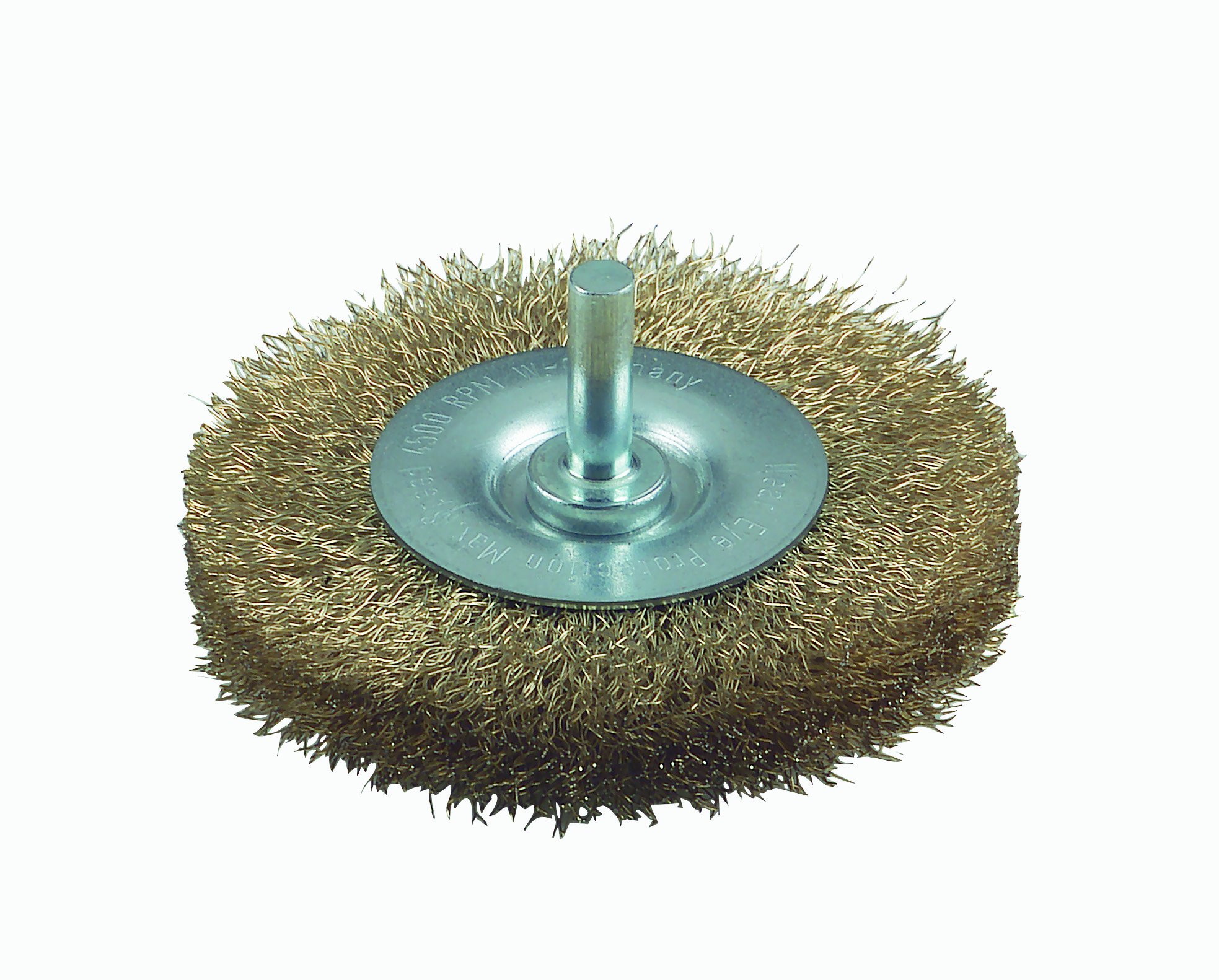 Bosch 2609256529 6 x 75 mm Wire Wheel Crimped Wire Shank (Brass-Coated)