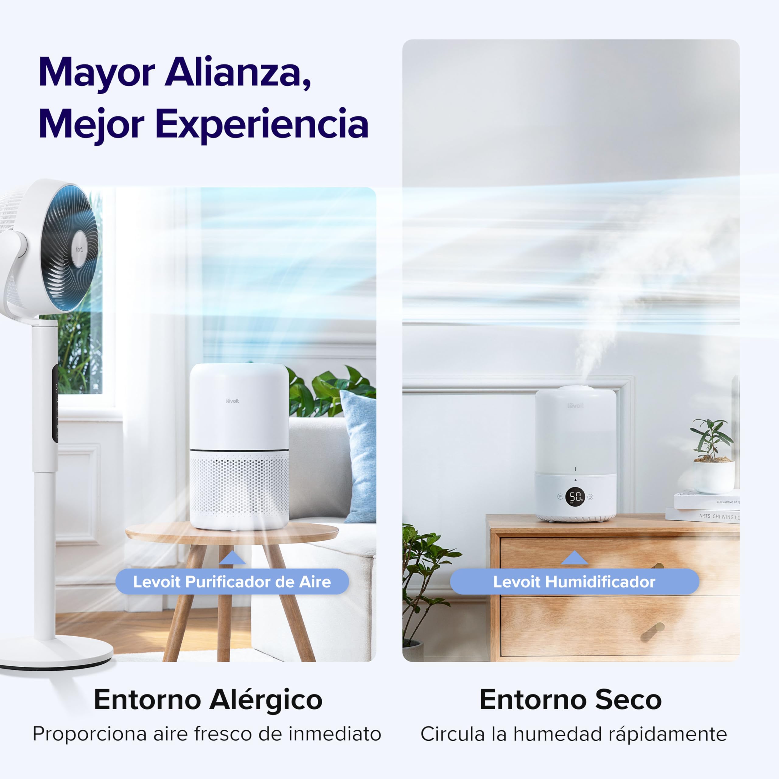 LEVOIT 20dB Ventilador de Pie Silencioso con Mando, Motor DC, 30W Circulador Ventilador Bajo Consumo, 4 Modo y 12 Velocidades a 2465m³/h, 30M de Viento, Temporizador 12h, Oscilación de 90°+120°