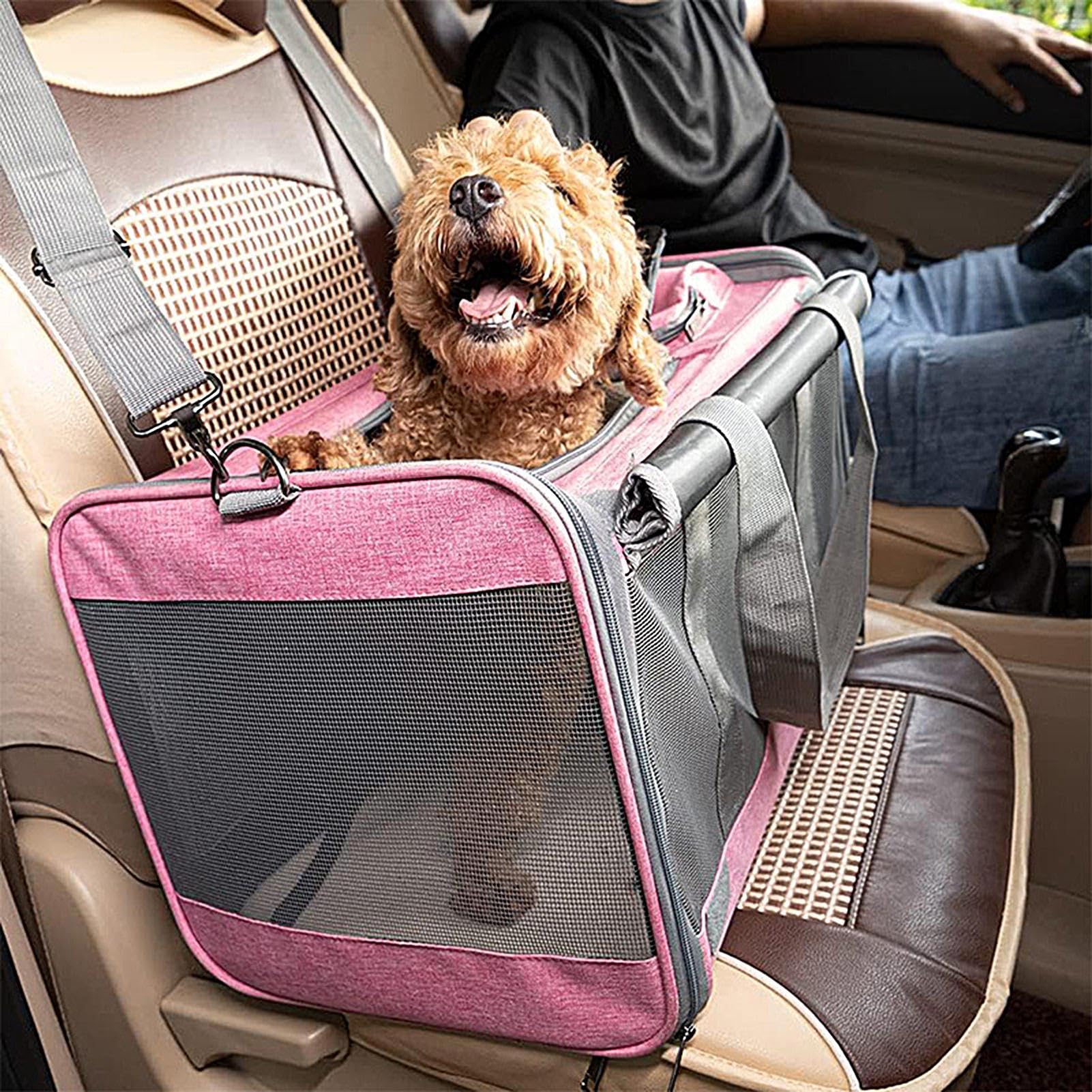 Torba transportowa dla zwierząt - do 9 kg, oddychająca przenośna torba podróżna - torba transportowa dla kota, samolotu, samochodu, kempingu, przygody na świeżym powietrzu, szpitala, motocykla
