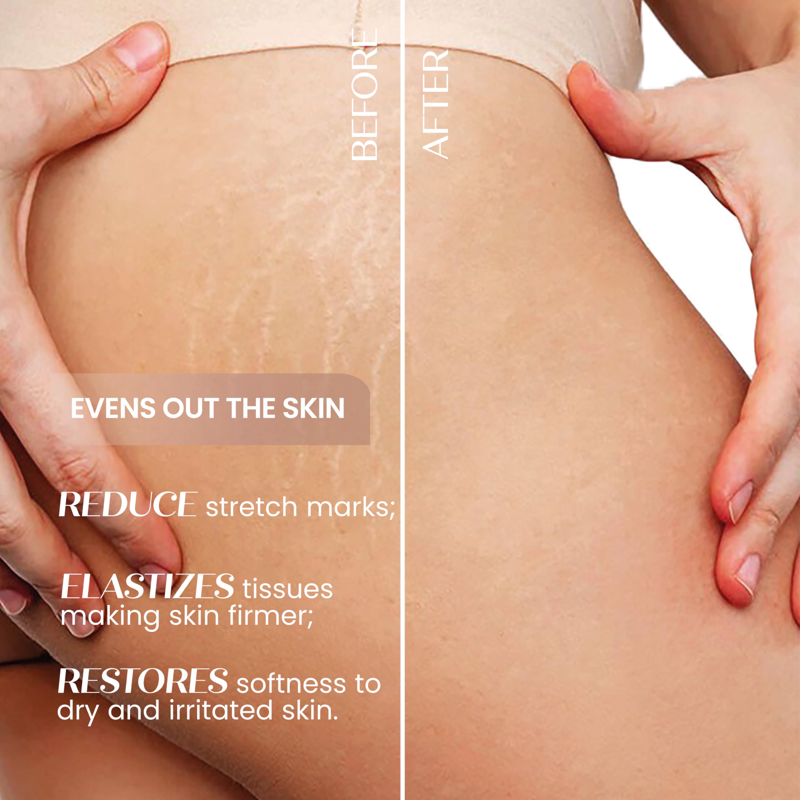 Senso Naturale Argan Solid Body Oil, Moisturising Body Cream Elastic for Firm Skin, Prevents Tone Loss and Stretch Marks - Image 2