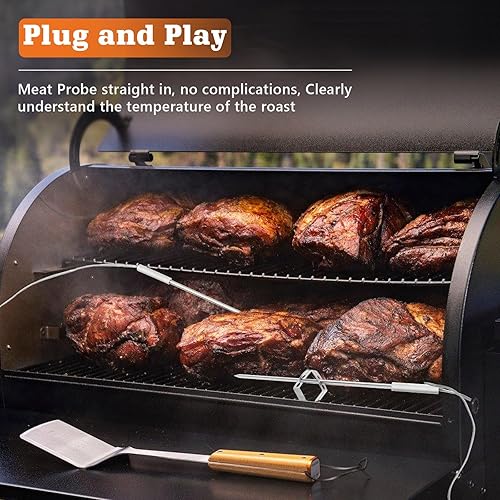 Miniatura 7 de Expert Grill - Sonda de carne de repuesto para parrilla de pellets y ahumador, termómetro de enchufe de 0.138 in con 2 clips de sonda