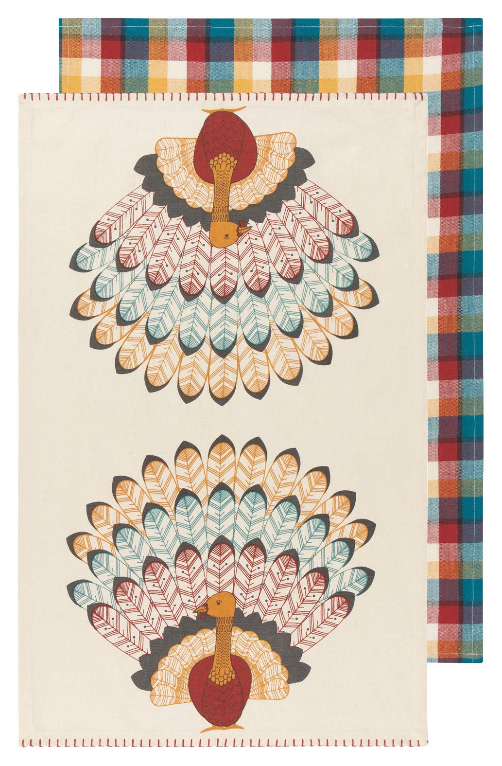 Now Designs Kitchen Towels, Set of Two, Tommy Turkey