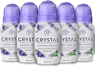 CRYSTAL Deodorant Mineral Deodorant Roll-On, Lavender & Whi…