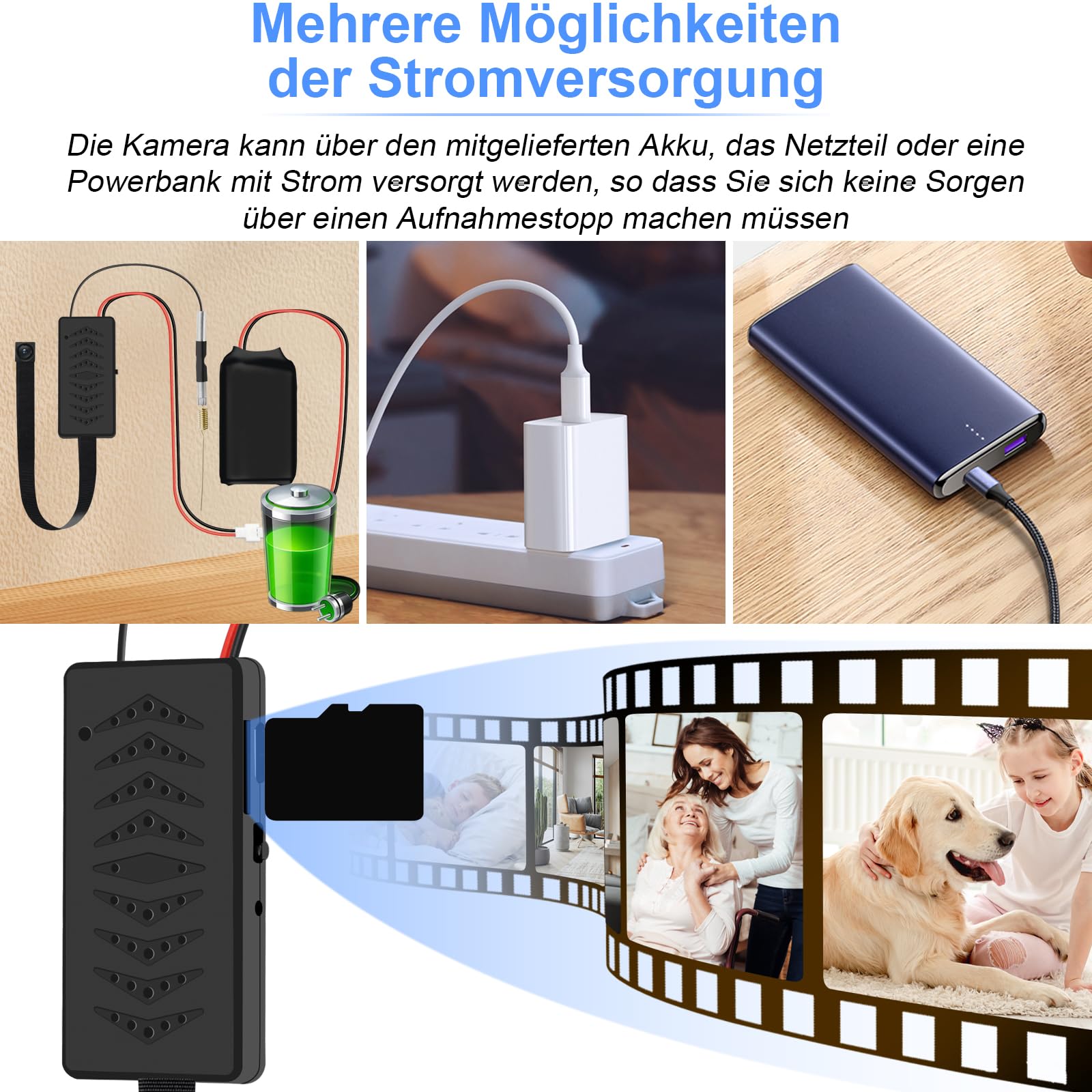 Mini Kamera WLAN, 5G/2.4G WiFi Kleine Kamera Tragbare, 1080P HD Mikro Cam Videokamera mit Bewegungsmelder Sicherheitskamera Keine Nachtsicht