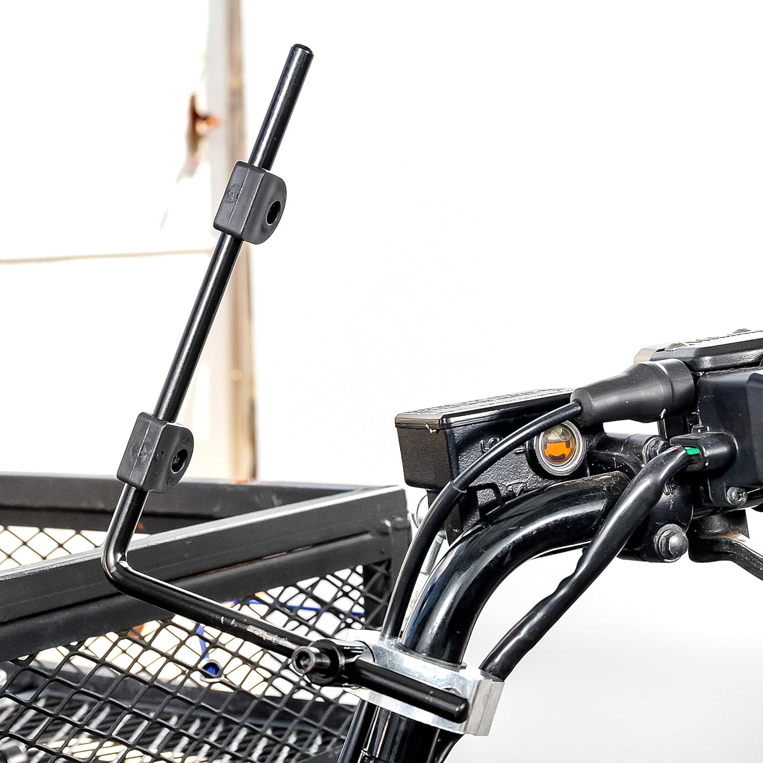 Black Boar ATV Windshield w/Hardware - Features Wrap-Around Design that Shields Hands - Crafted of Heavy Duty Clear Acrylic - Easily Mounts onto Handlebars to Deflect Wind, Rain, Mud & Insects (66031)