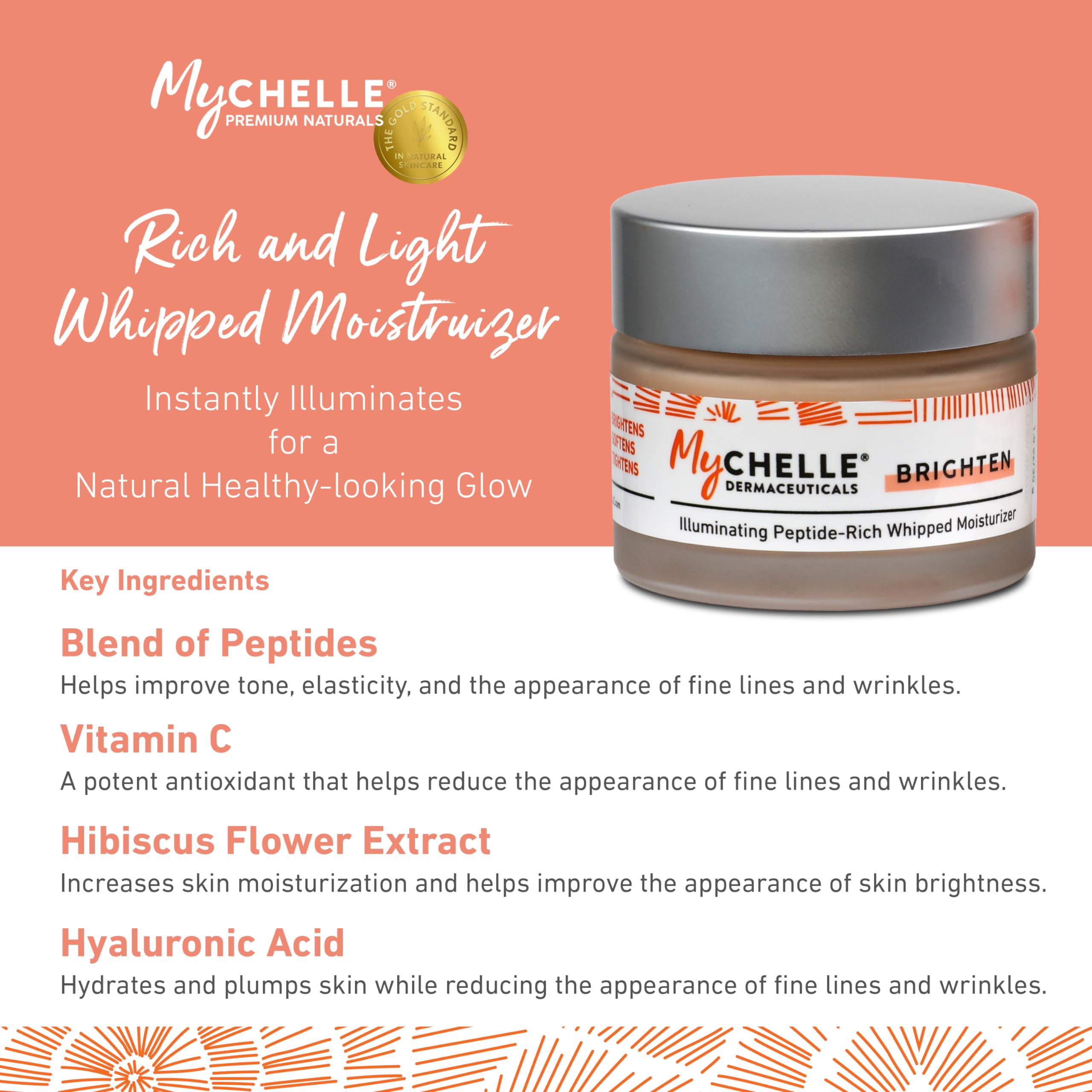 MYCHELLE Illuminating Peptide-Rich ​Whipped Moisturizer​, 1.2 OZ thumbnail 3