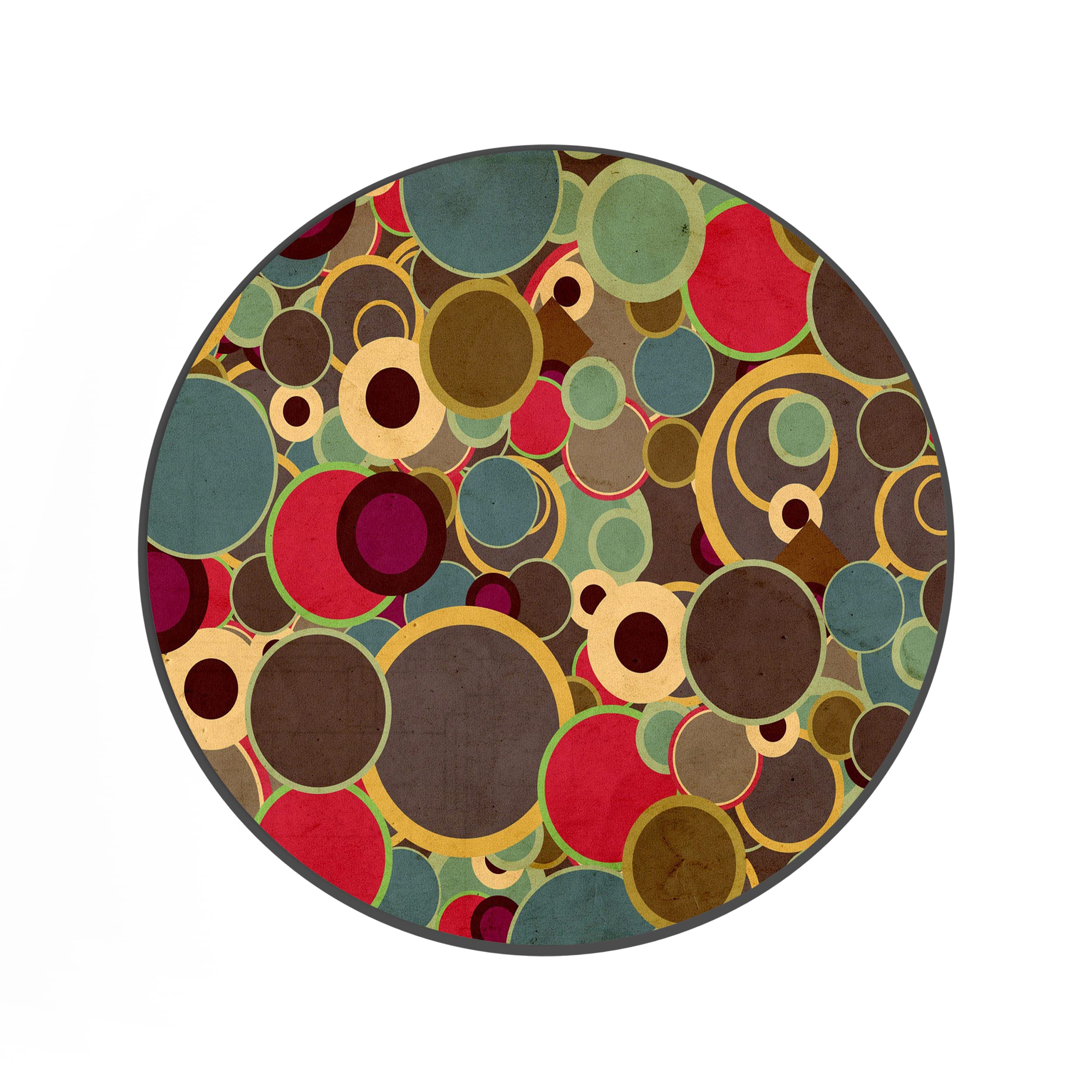 MeetYouAffection:- Popular Design Round Non-Slip Rubber Mouse Pad for Laptop and Computer | (20cm x 20cm) (Design 11) (Design 8) (Design 2) (Design 5) (Design 10)