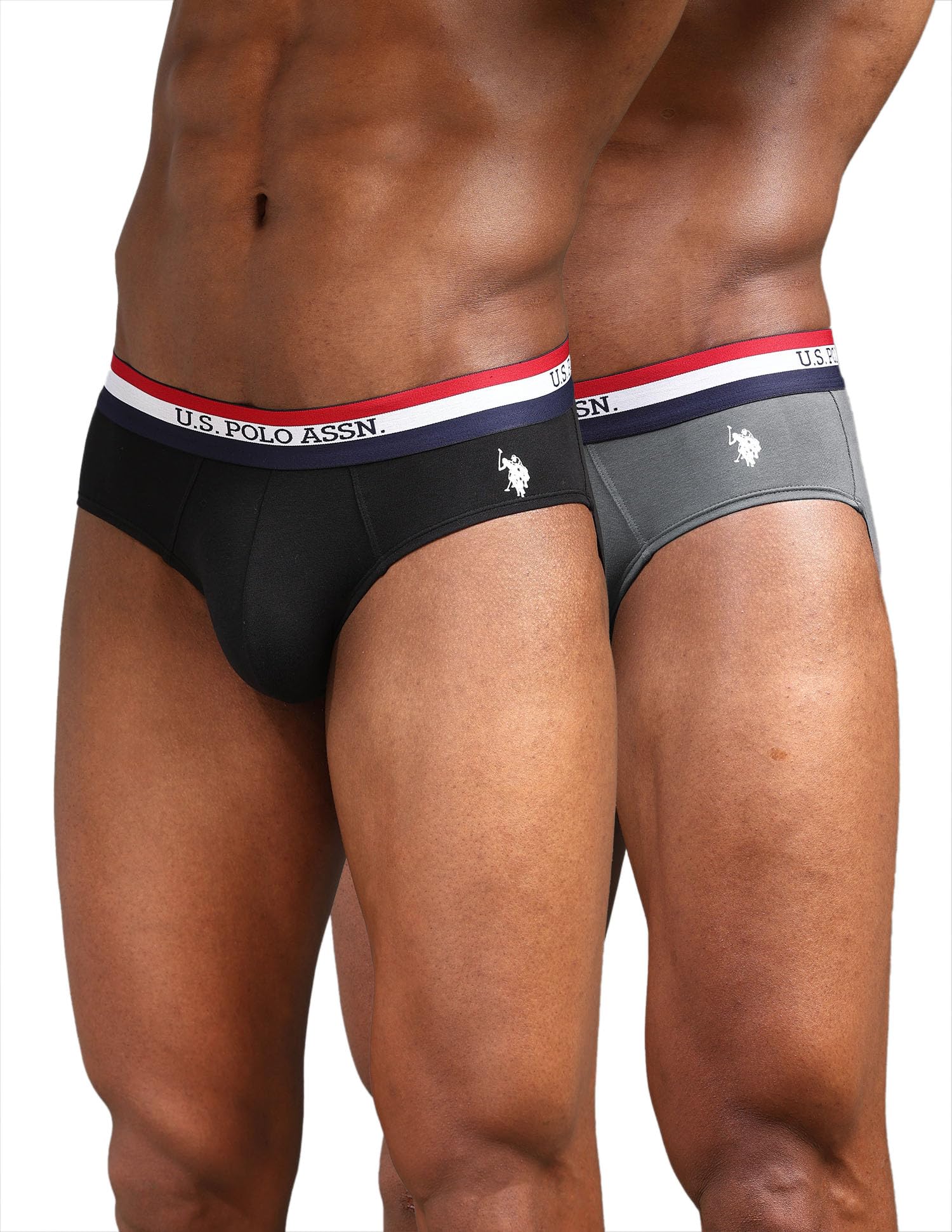 u.s. polo assn. Mens EB002 Anti Microbial Signature Cotton Stretch Underwear Brief -Pack of 2-picture-47