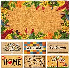Original Home Entrance Doormat – Colourful Flowers – 40 x 70 cm – Outdoor and Indoor Entrance Rug – Coconut Doormat – Resistant and Non-Slip